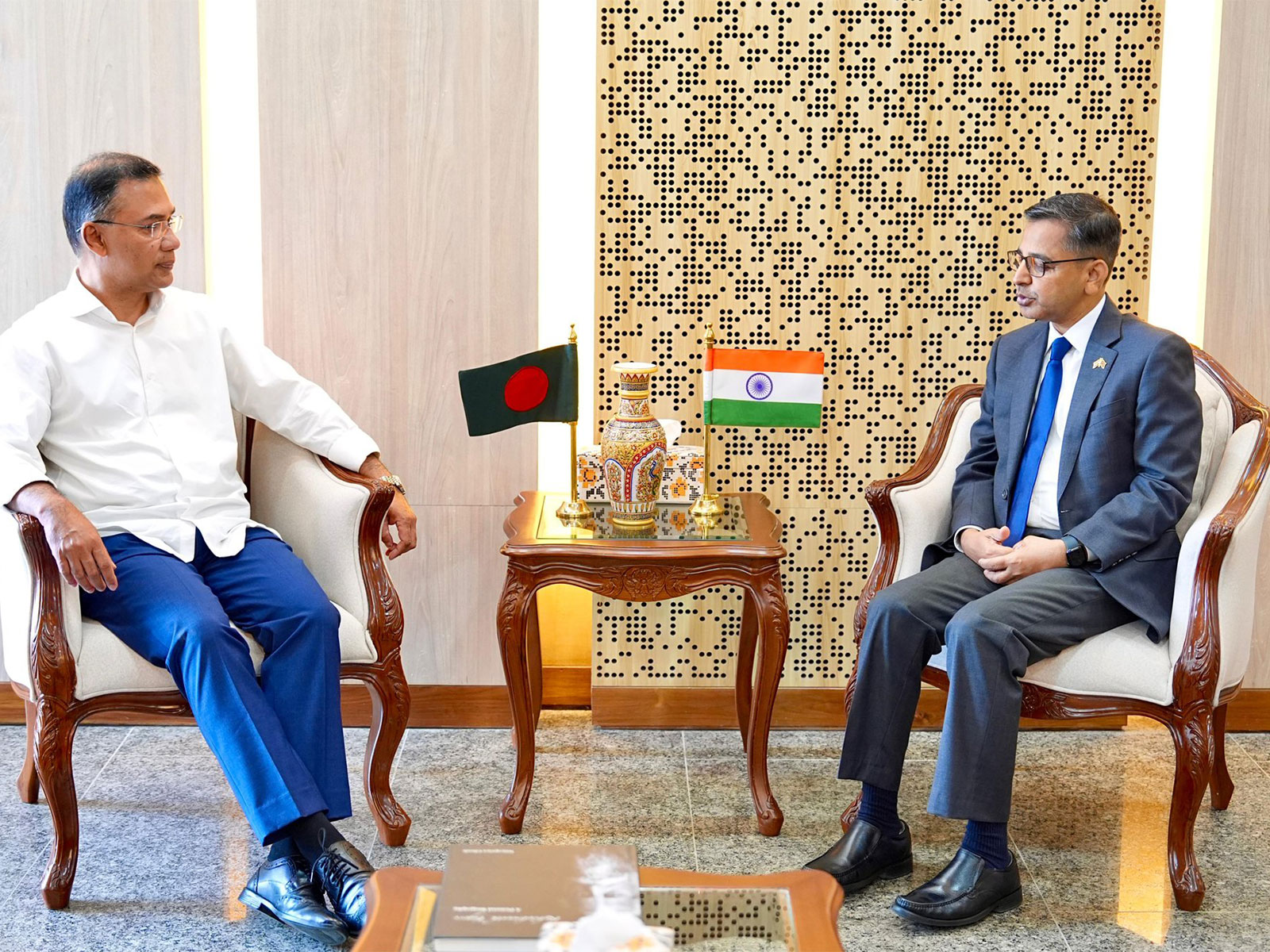 High Commissioner Pranay Verma pays courtesy call on Bangladesh PM Tarique Rahman (Photo/ Bangladesh PMO)