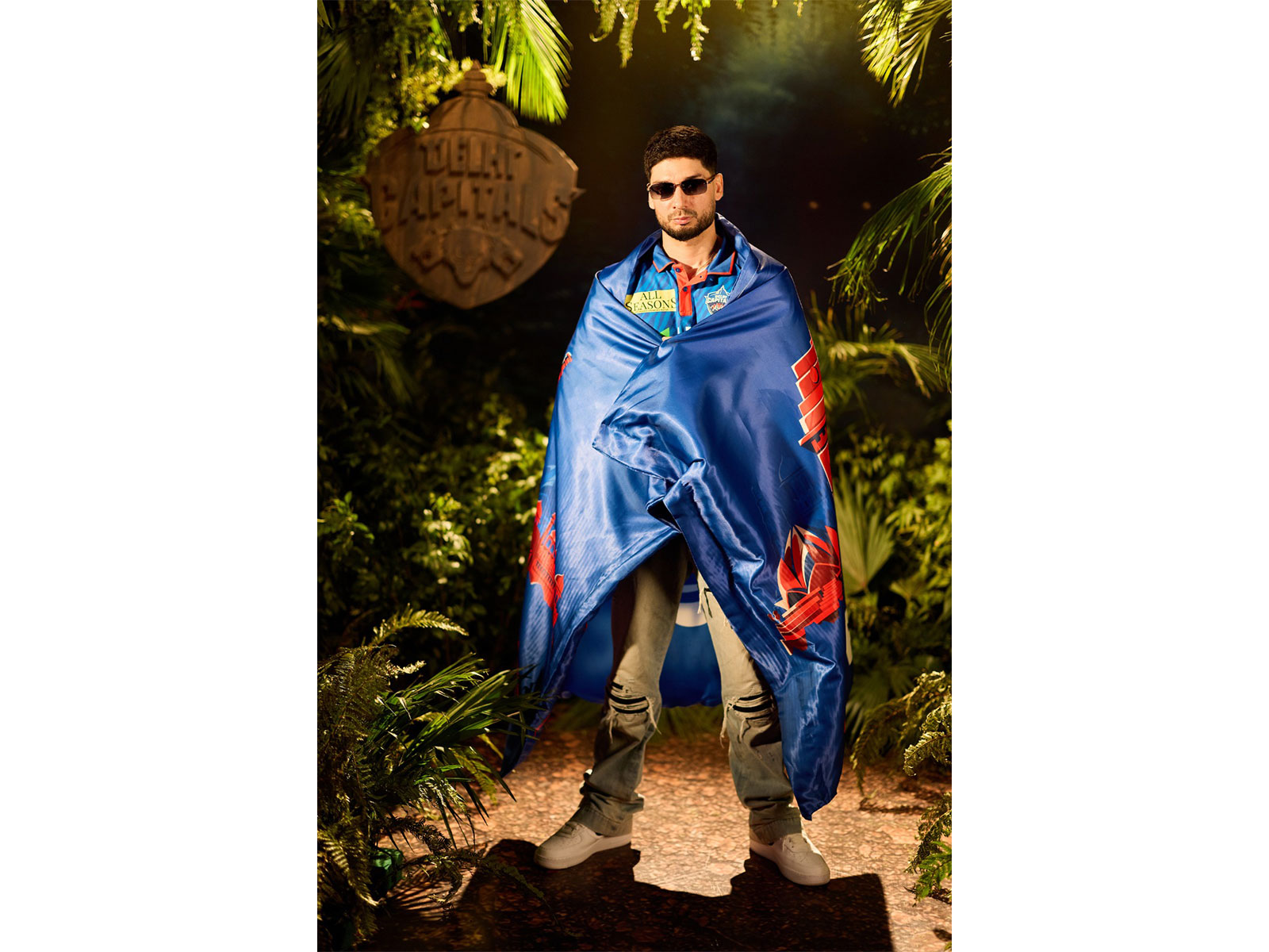 Rapper KR$NA in Delhi Capitals colours. (Photo: DC)