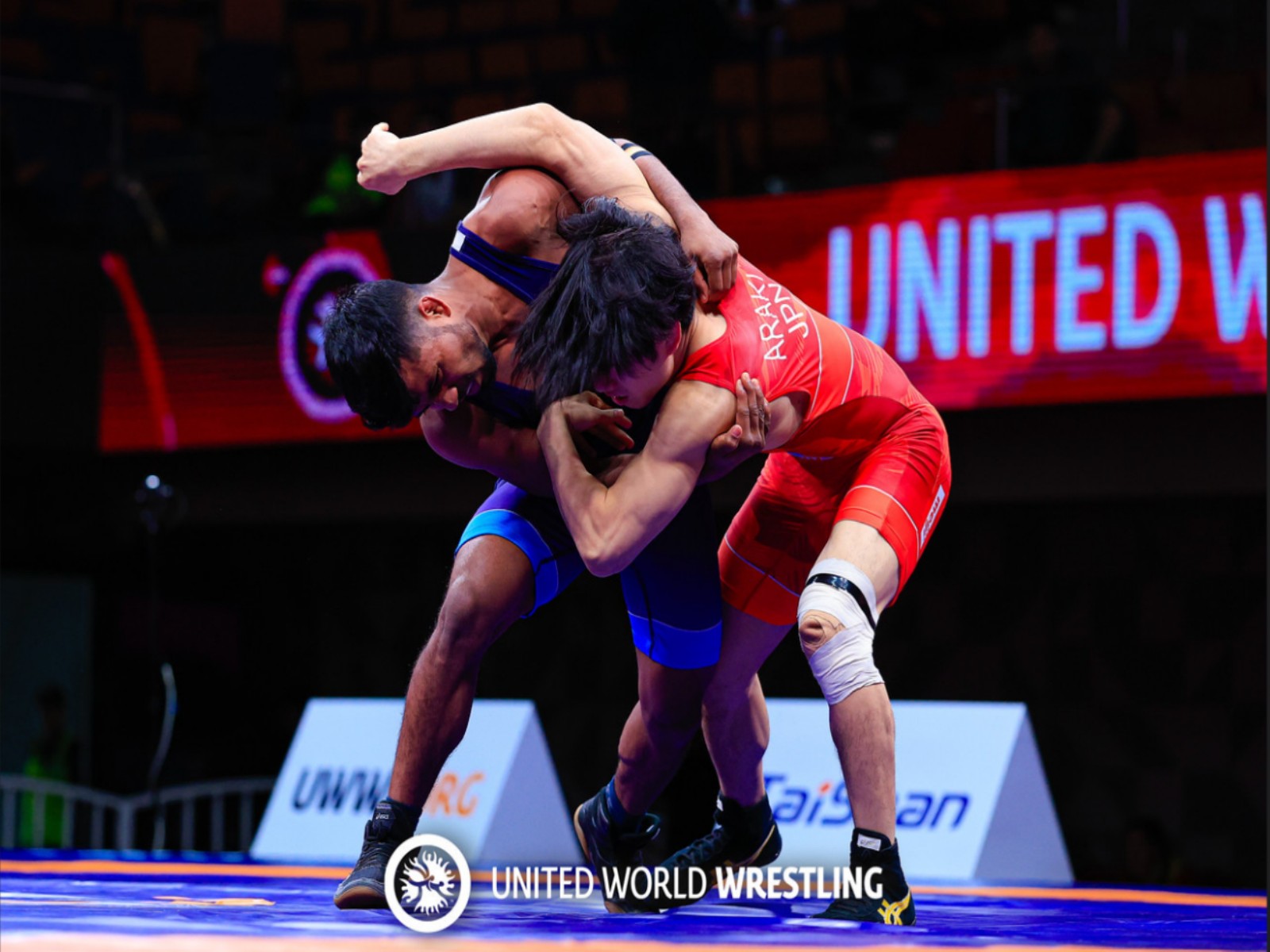  Lalit vs Mizuki Araki at Senior Wrestling Asian Championship (Photo: WFI)