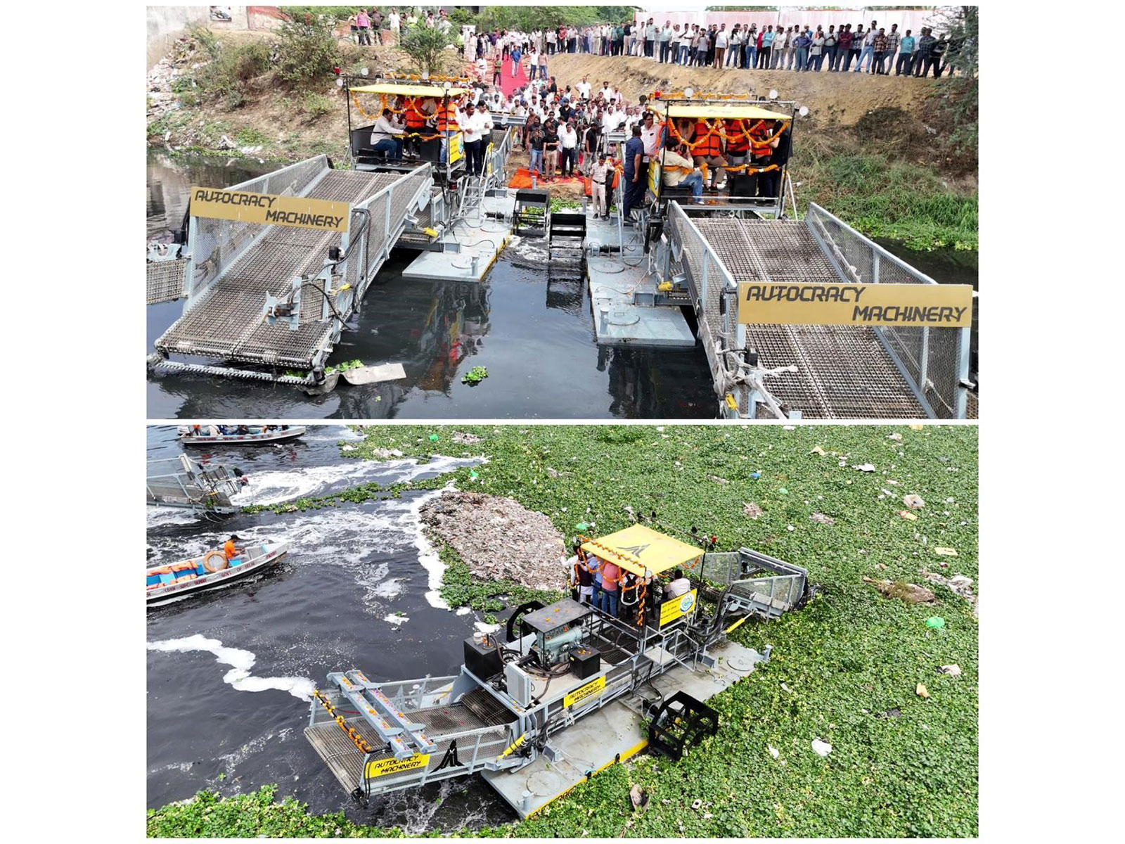 Autocracy Machinery Deploys Advanced Dual-Purpose Weed Harvesters to Strengthen Delhi's Water Infrastructure