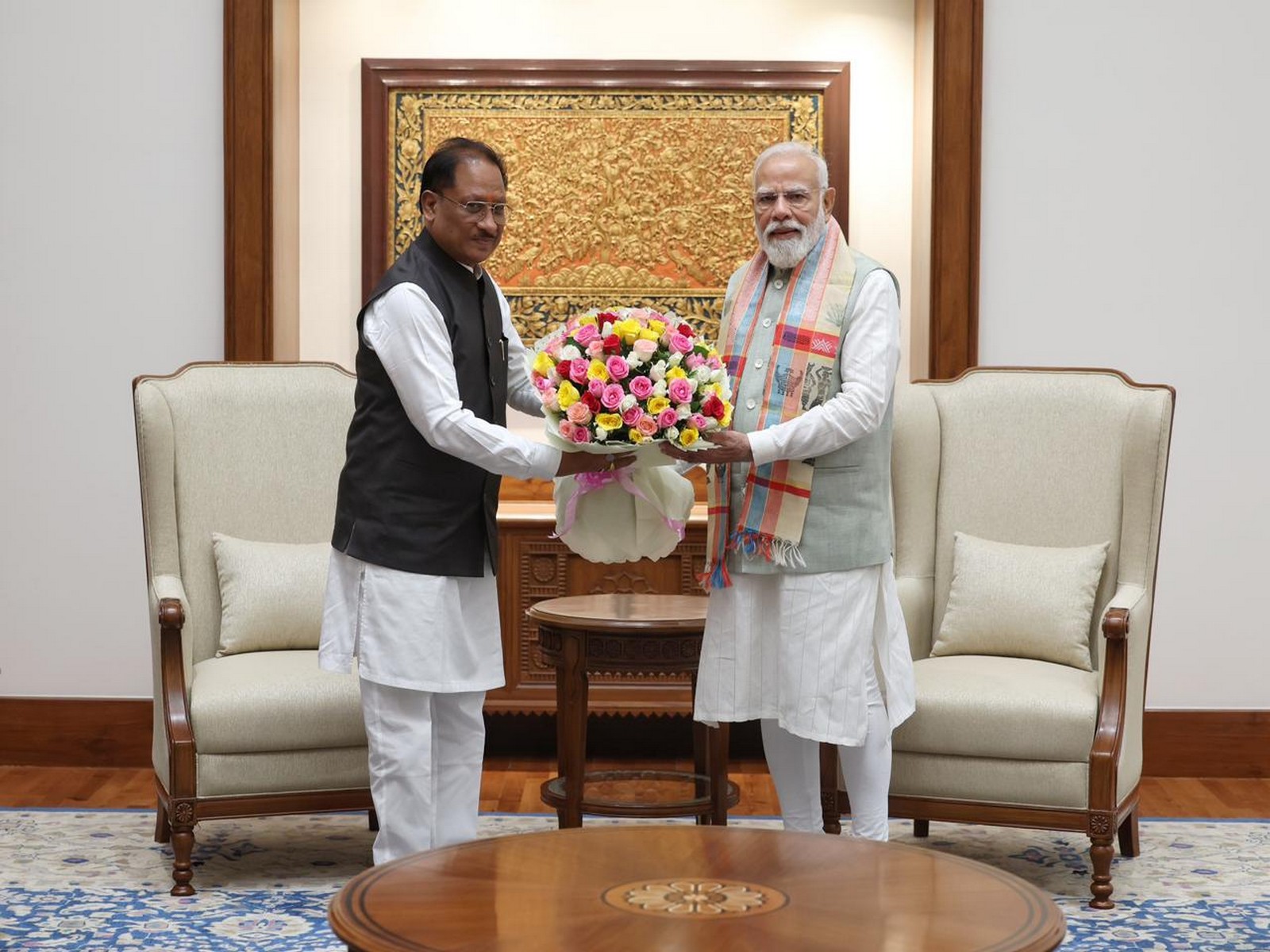 Chhattisgarh CM Vishnu Deo Sai meets Prime Minister Narendra Modi (Photo/CMO)