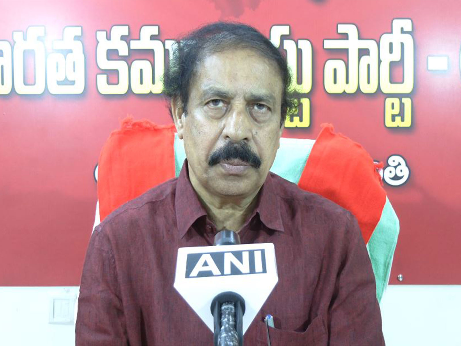 CPI leader K Ramakrishna (Photo/ANI)