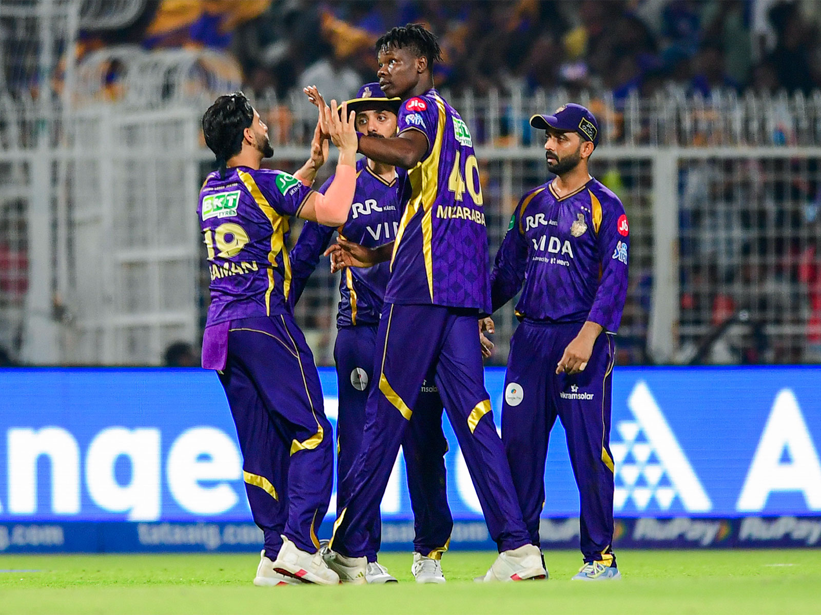 KKR players in action (Photo: ANI)