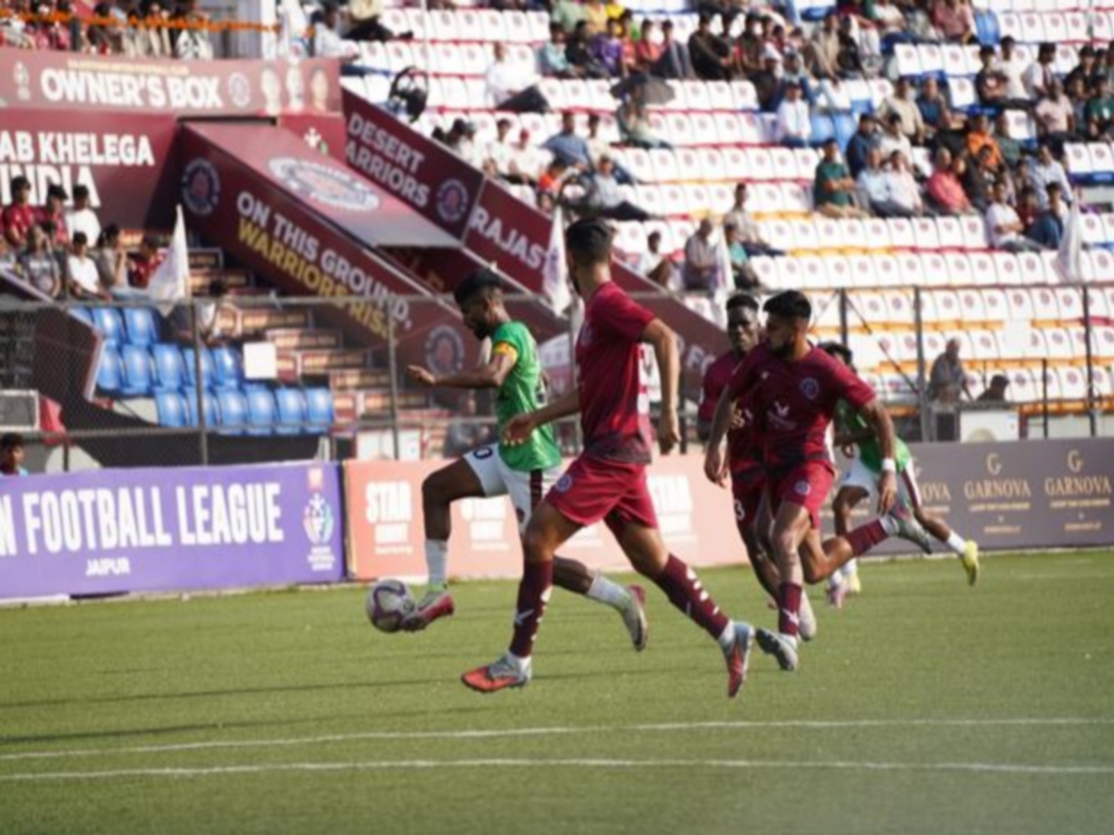 Rajasthan United and Gokukam Kerala in action (Photo: IFL)