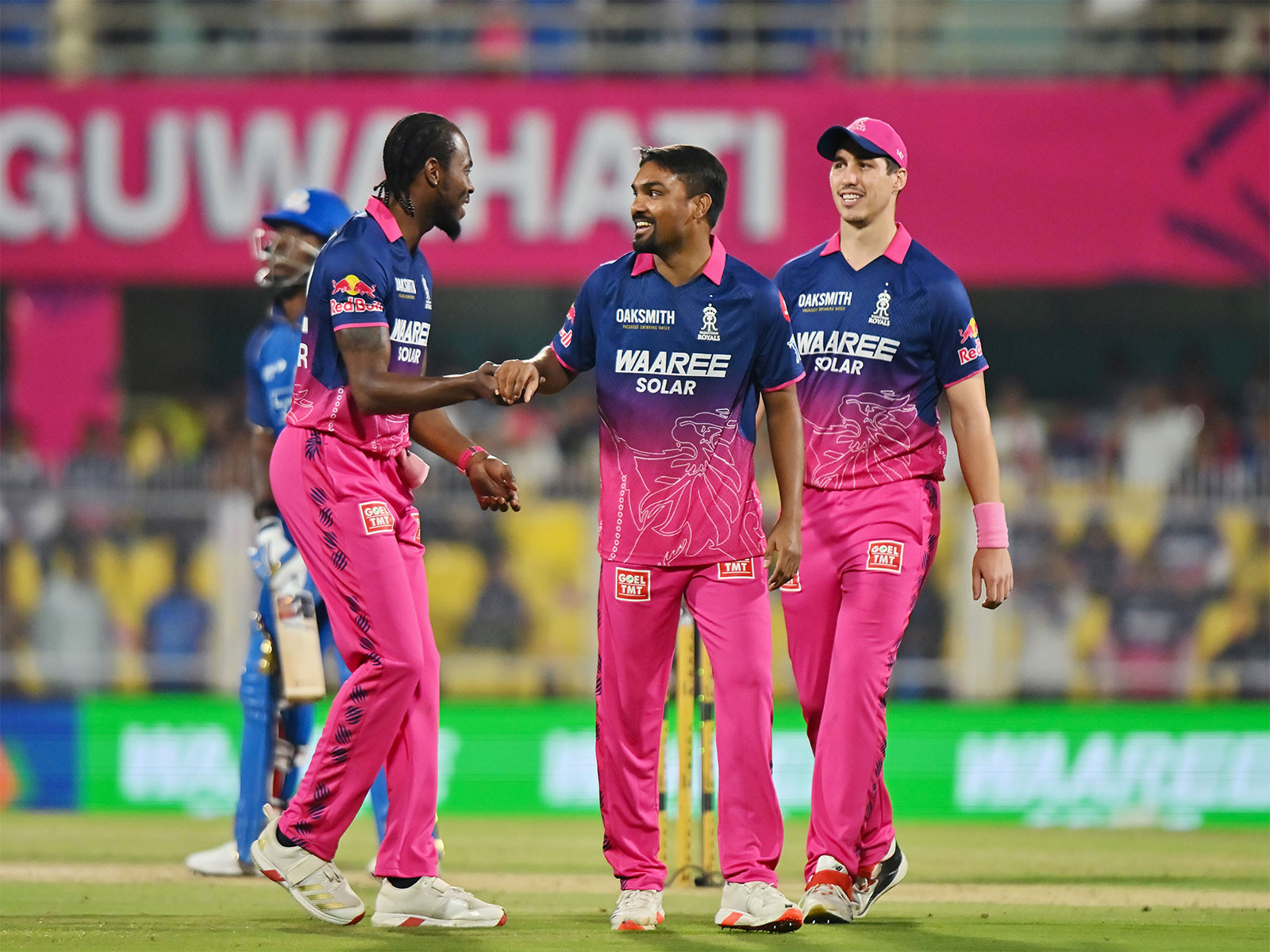 Rajasthan Royals celebrating. (Photo: ANI)