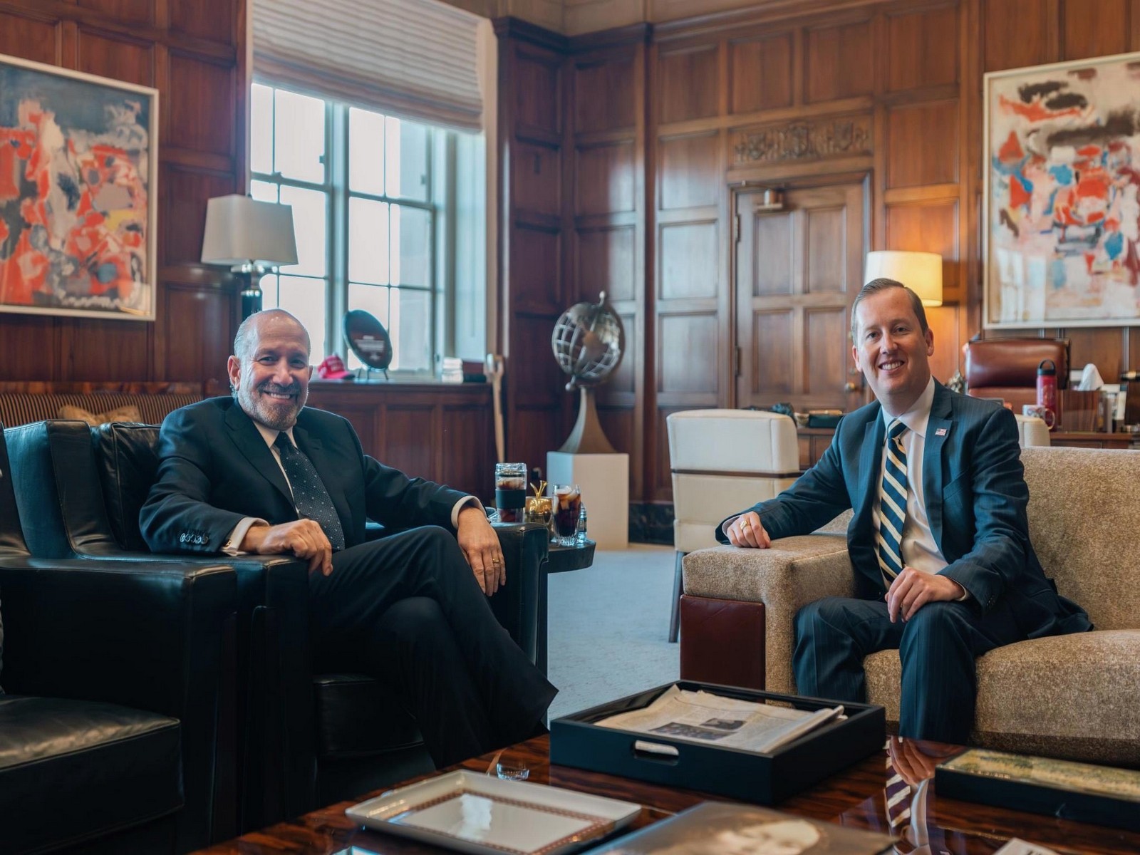 US Ambassador to India Sergio Gor met with US Secretary of Commerce Howard Lutnick  (Photo/X@USAmbIndia)