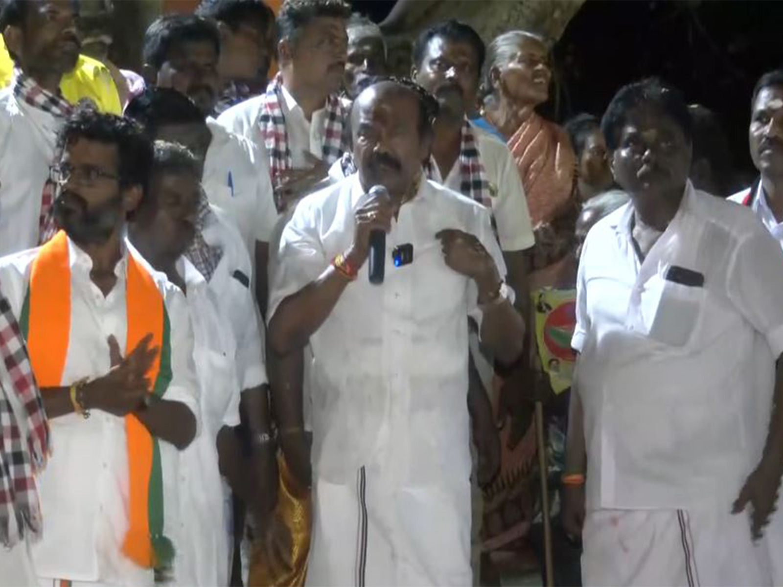 AIADMK candidate from Thiruparangundram Assembly constituency, Rajan Chellappa (Photo/ANI)