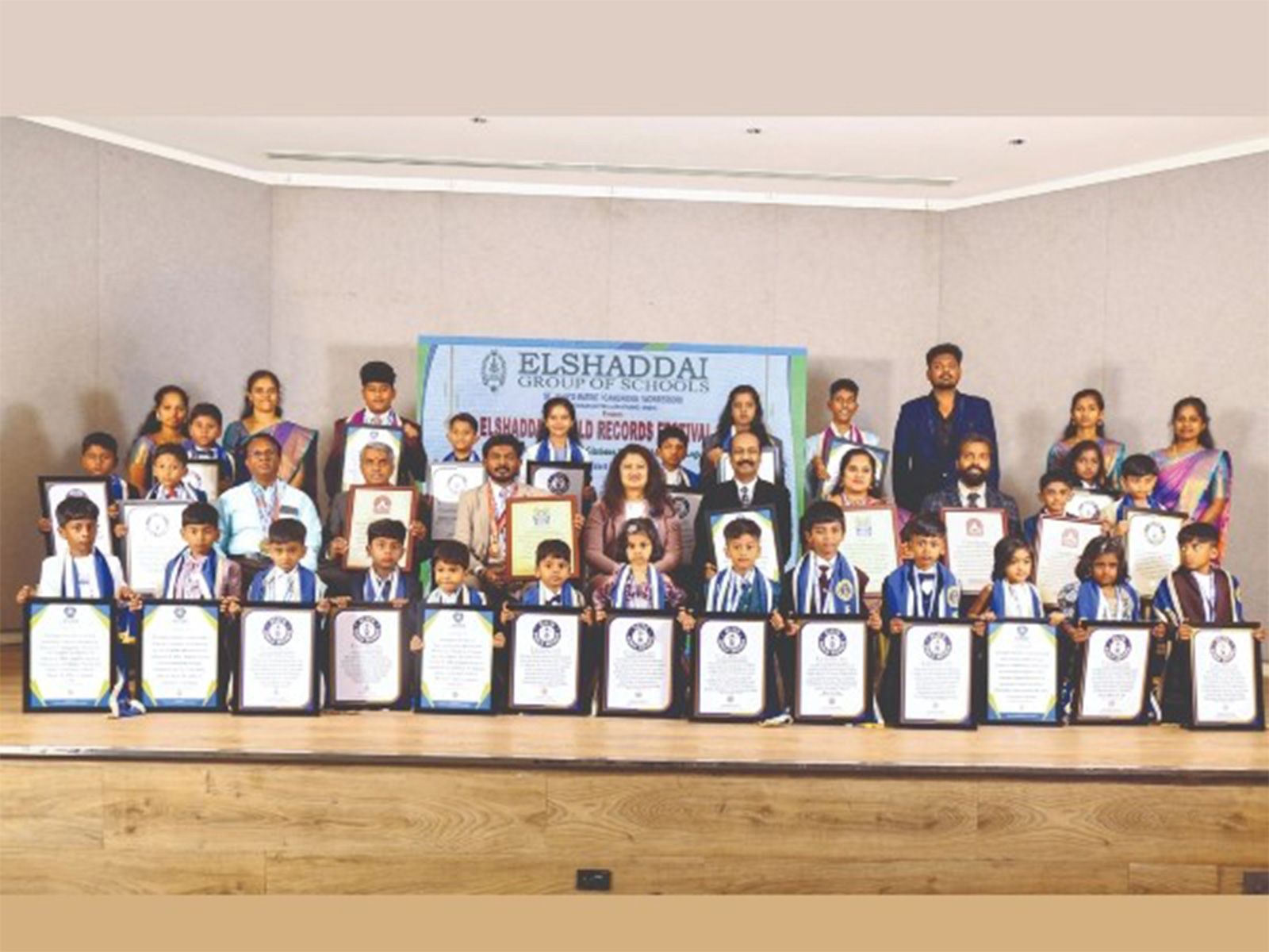 Young Minds set Elite World Records: Elshaddai Group of Institutions Scribes History at Landmark Festival
