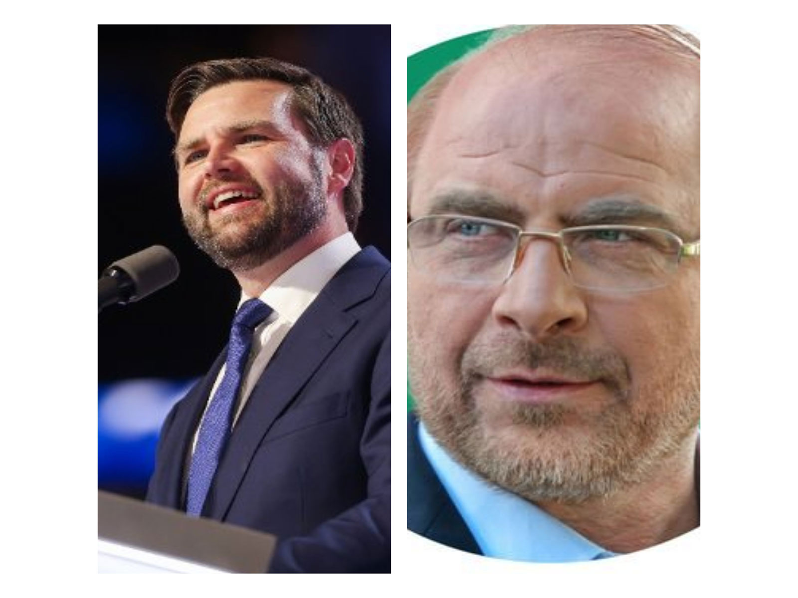 US Vice President JD Vance and Speaker of Parliament Mohammad Bagher Ghalibaf (Photo/@JDVance@mb_ghalibaf)