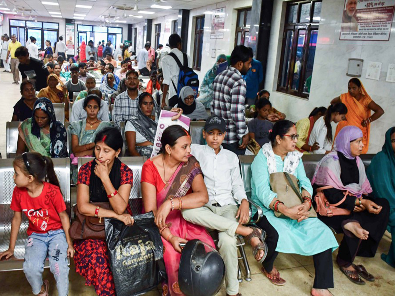 Patients waiting in a hospital (File Photo/ANI)