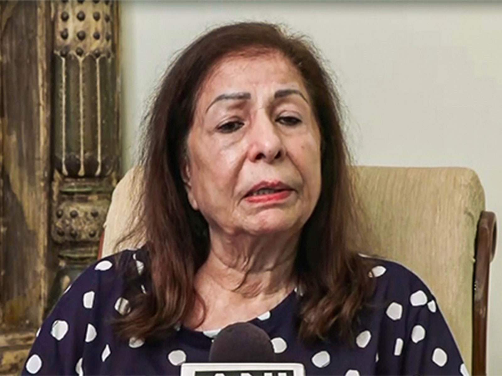 Rani Kapur, mother of the late Sona Comstar Chairperson Sunjay Kapur (File Photo/ANI)