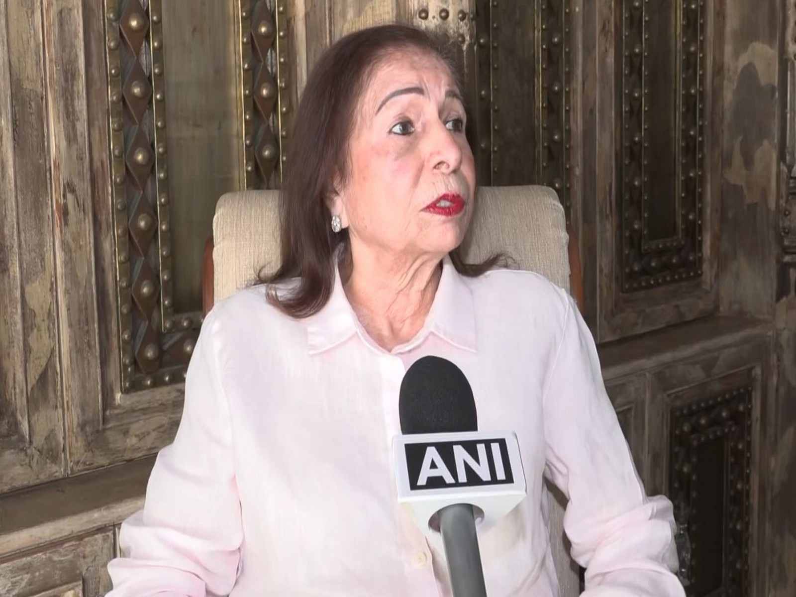Rani Kapur, mother of the late Sona Comstar Chairperson Sunjay Kapur (Photo/ANI)