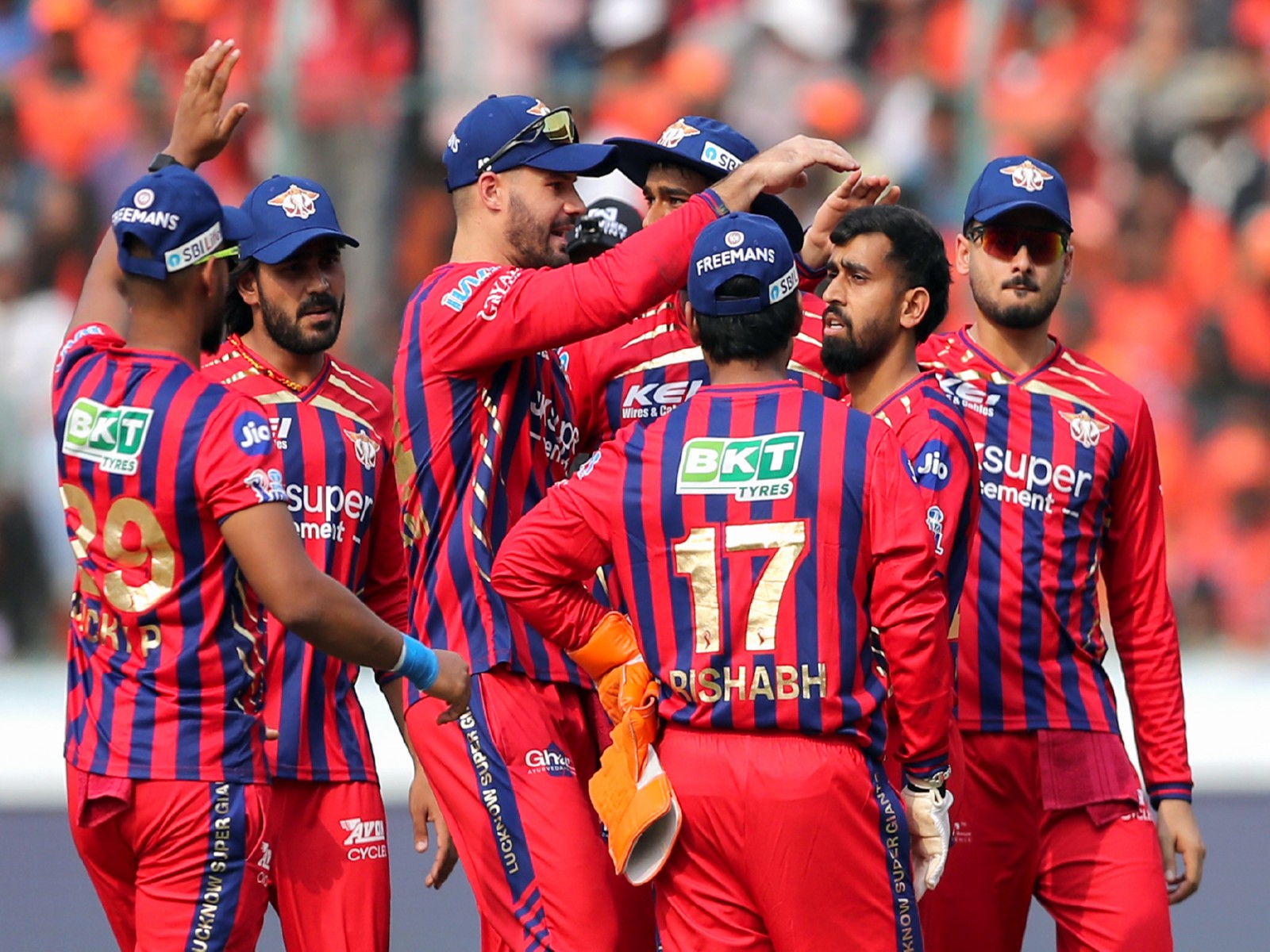 Lucknow Super Giants team. (Photo: ANI)