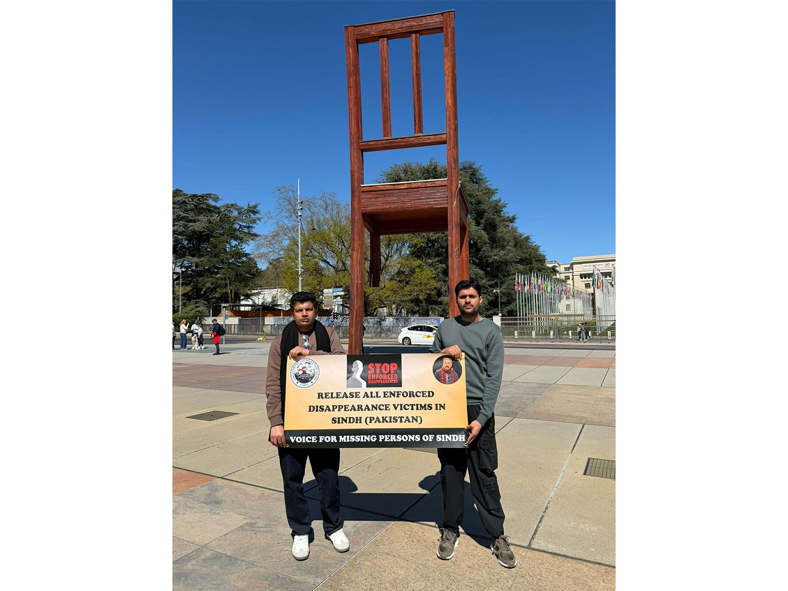 Visual from the protest (Photo/ANI)