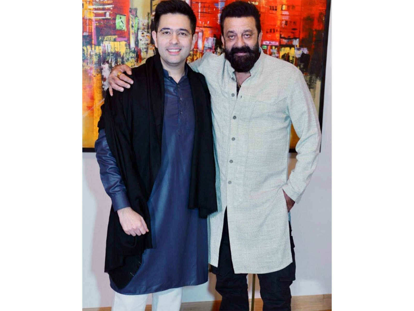 Raghav Chadha along with Sanjay Dutt (Photo/Instagram/@raghavchadha88)