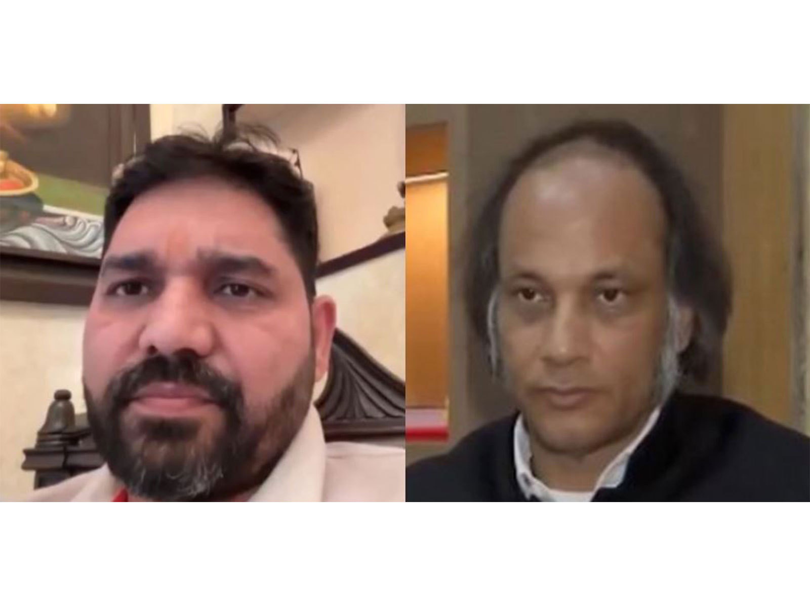 Alleged gangster Rao Inderjit Yadav and his advocate Vijay Aggarwal (Photo/ANI)