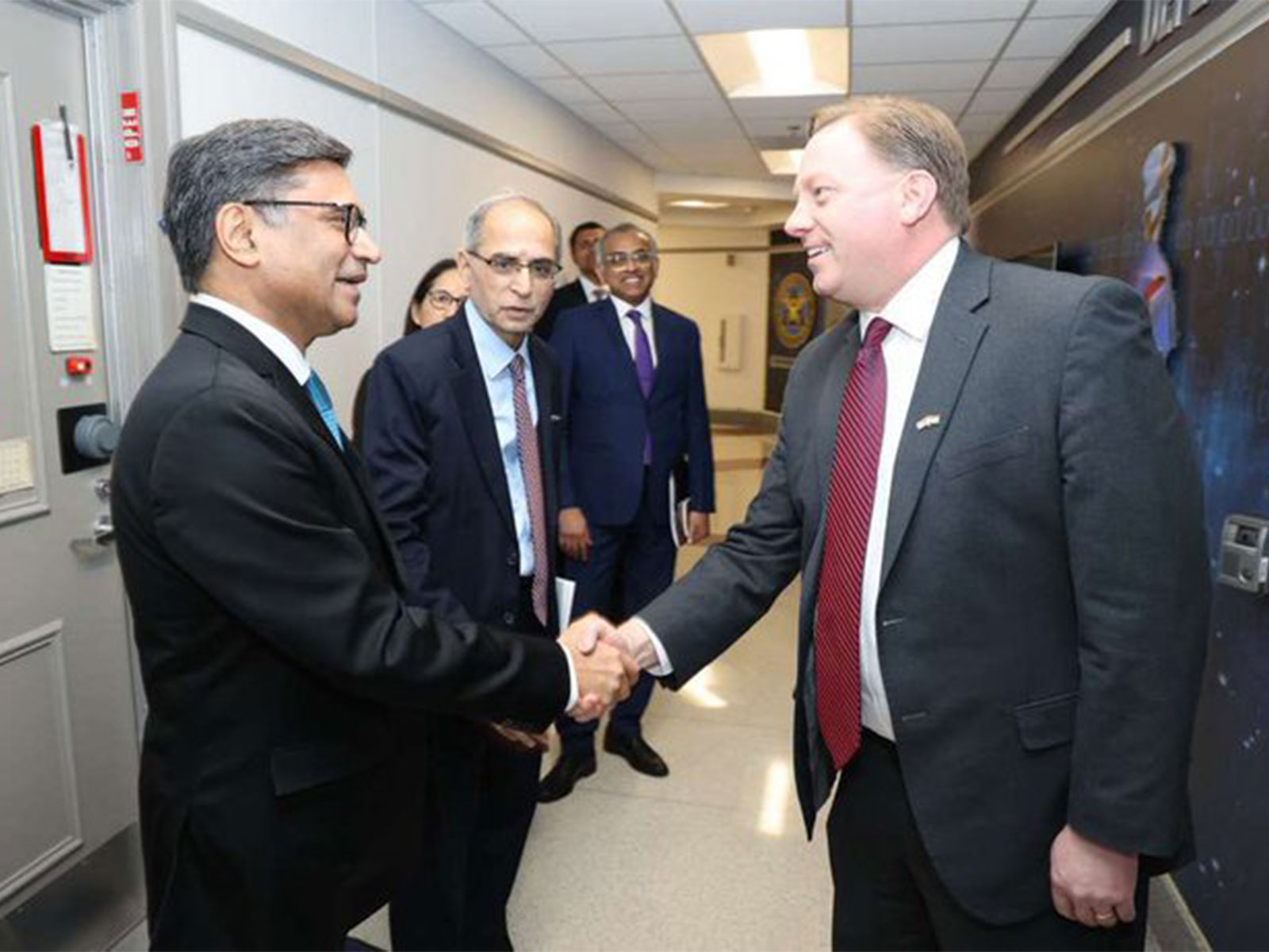 Foreign Secretary Vikram Misri holds a meeting with US Under Secretary of Defense for Acquisition and Sustainment Michael P Duffey at the Pentagon in Arlington, Virginia. (Photo: X/@MEAIndia) 