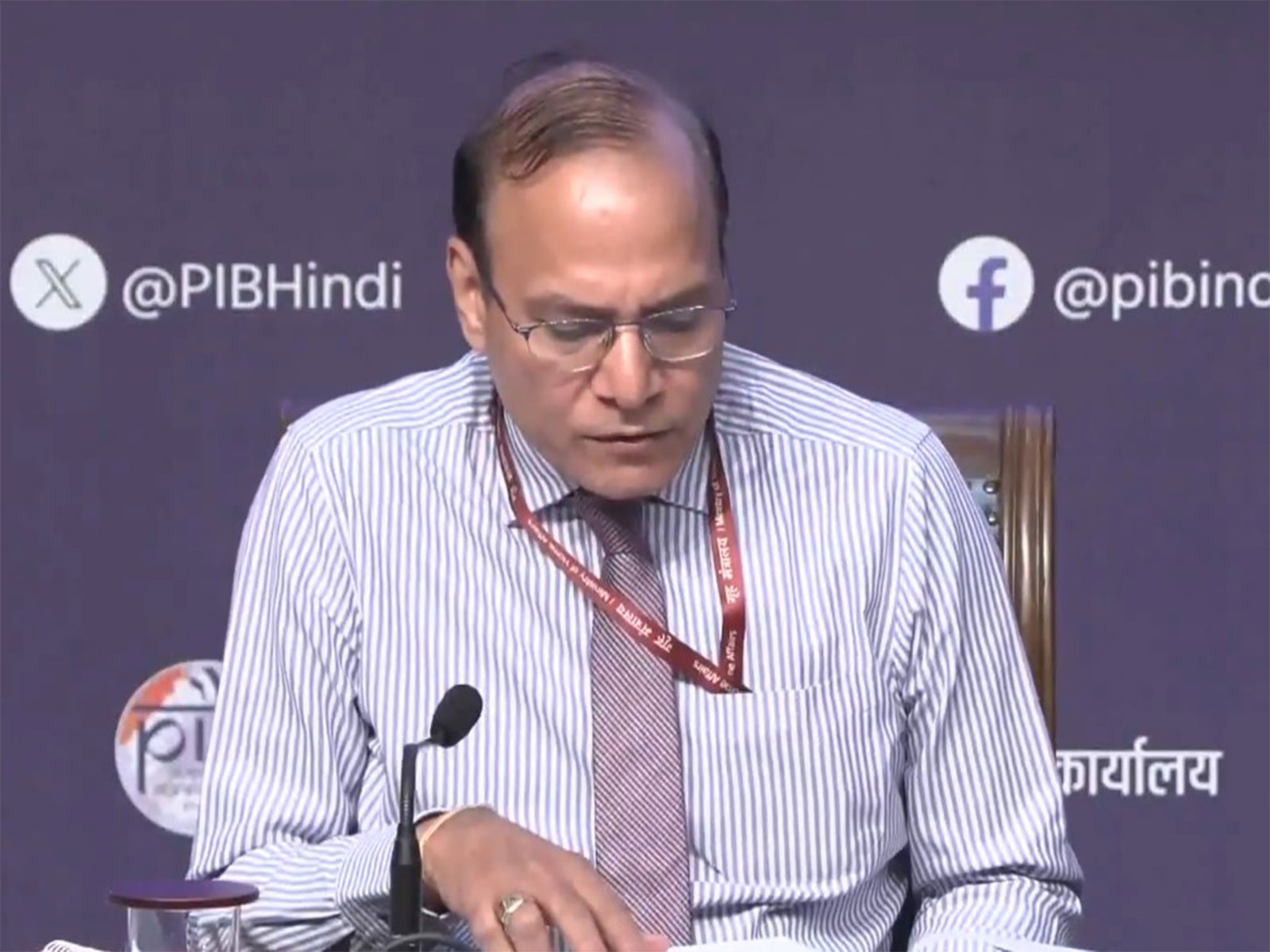 Additional Secretary of the Ministry of Ports, Shipping and Waterways Mukesh Mangal (Photo/ANI)