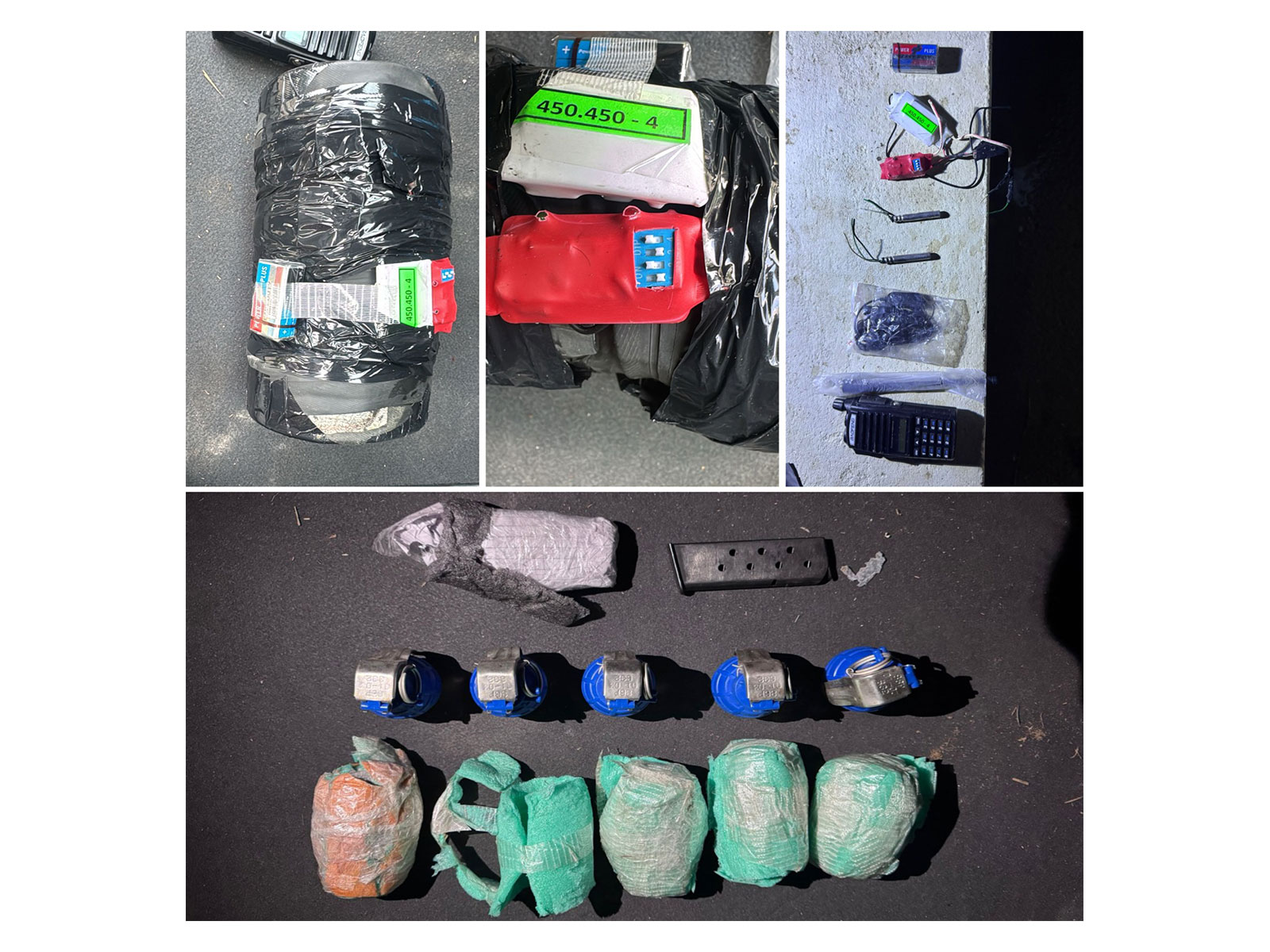 Five hand grenades, IED material recovered from two linked to ISI-backed BKI terror module in Punjab (Photo/Punjab Police))