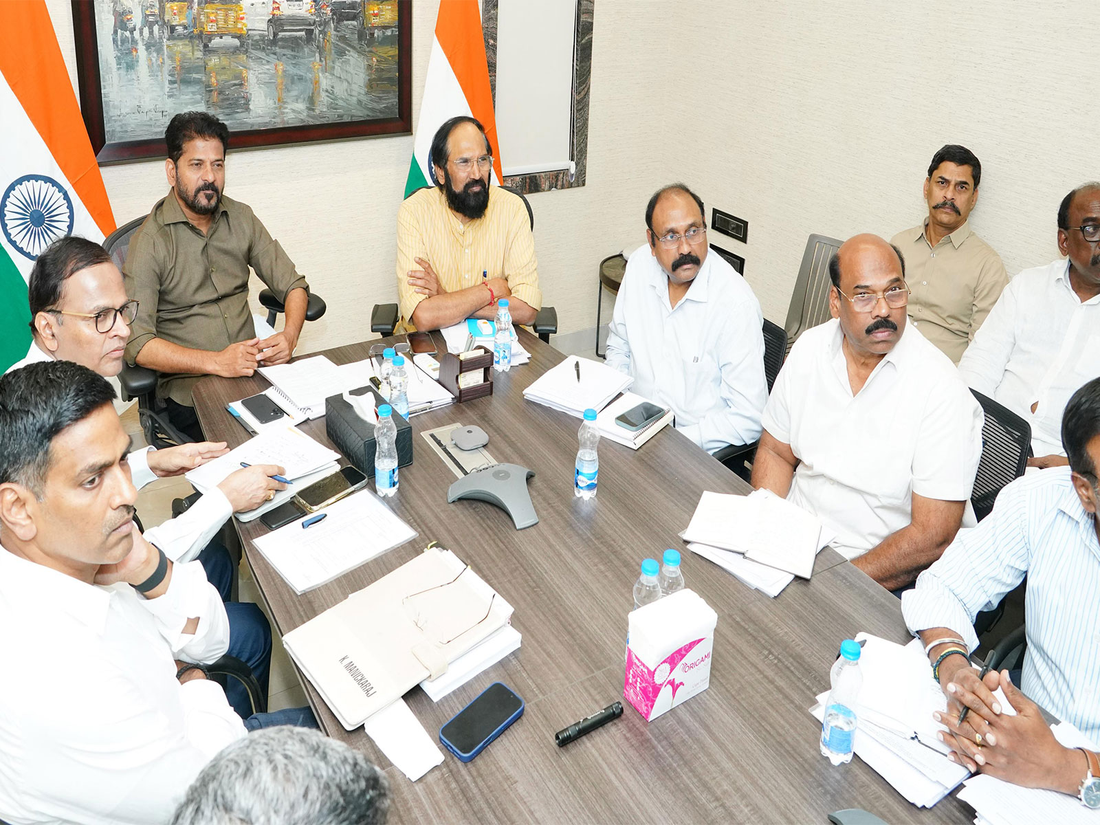 Telangana Chief Minister A Revanth Reddy during a meeting. (Photo/@revanth_anumula)