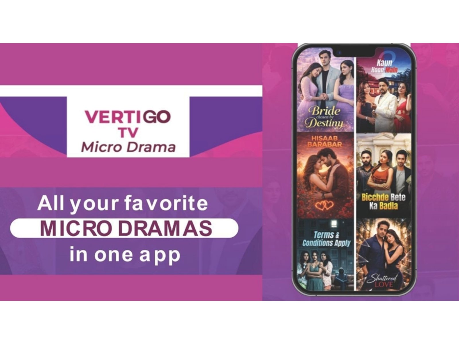 Balaji Studios and Vertigo TV, a Division of Balaji Telefilms collaborate for Hindi Vertical Dramas