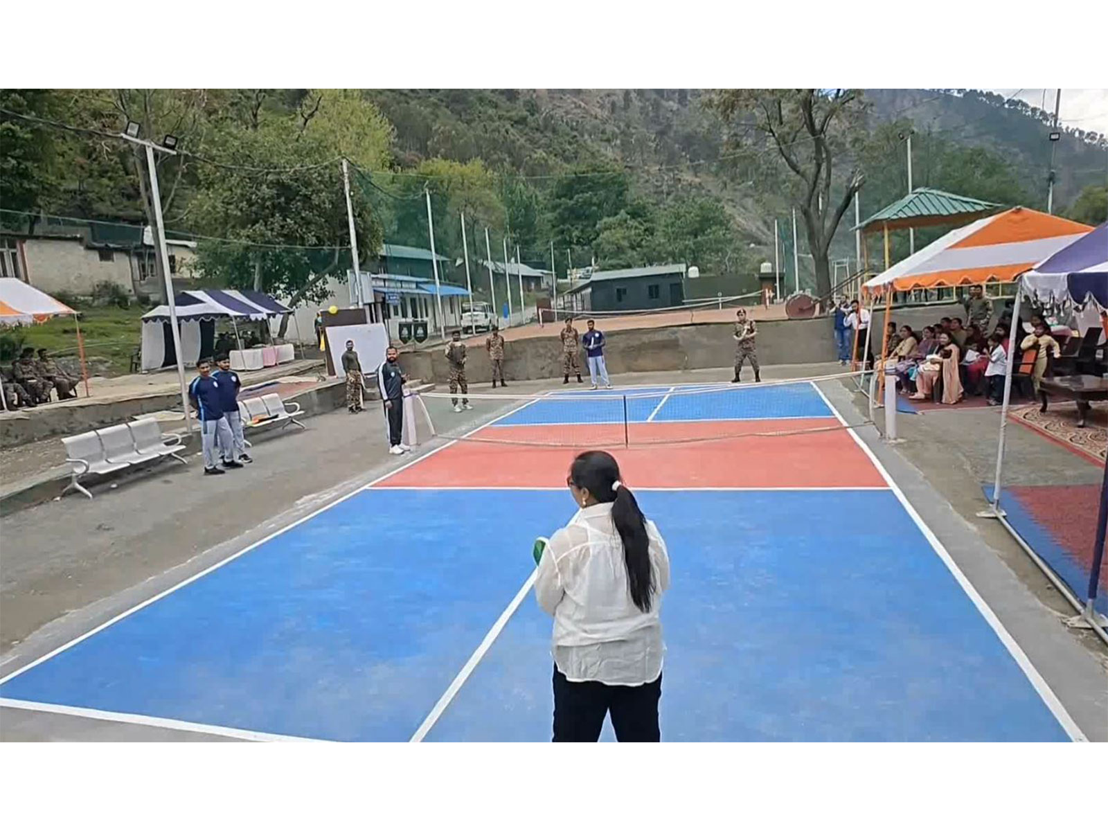 CRPF's 84 Battalion inaugurates J-K's first Pickleball court (Photo/ANI)