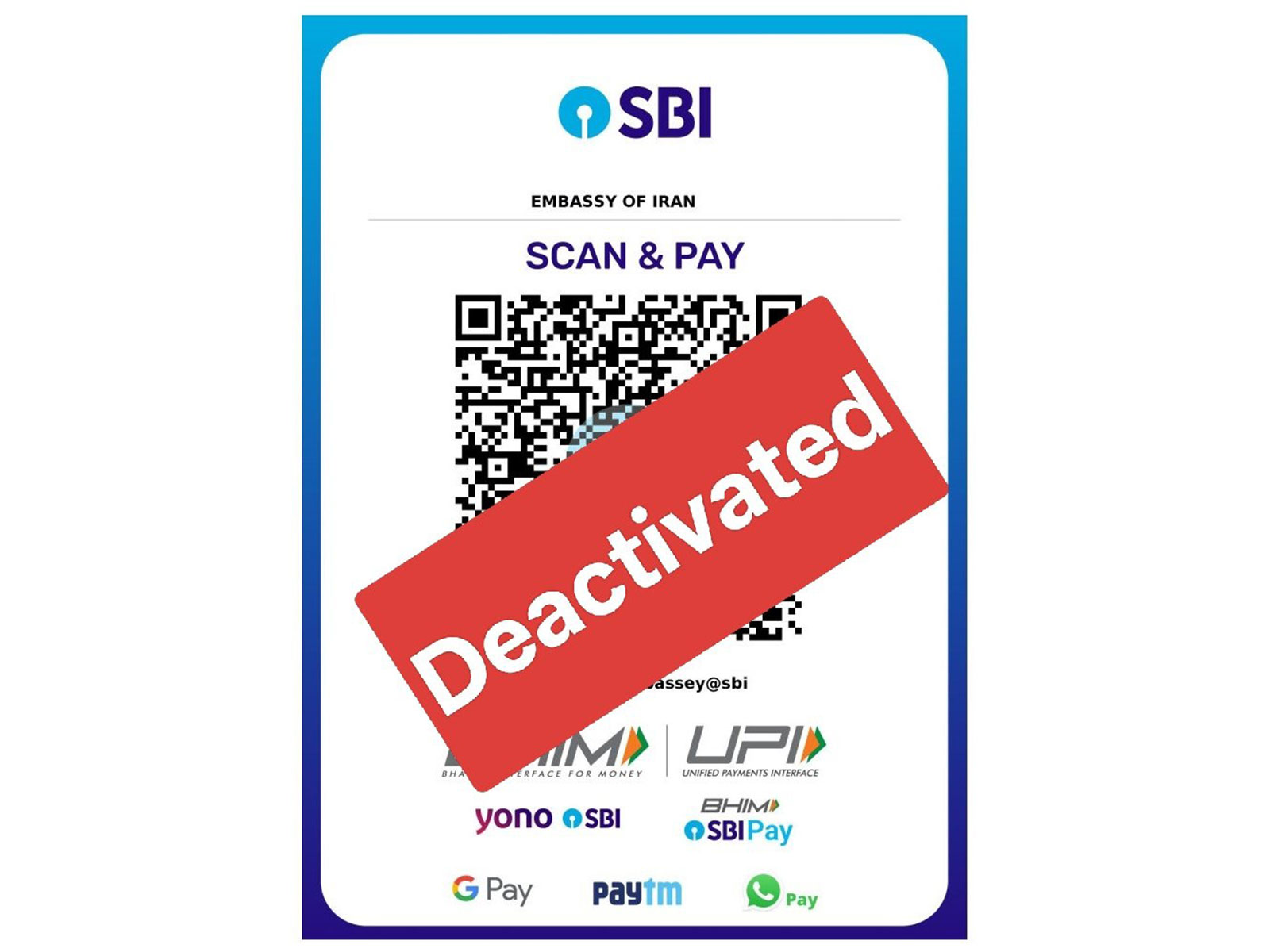 Iran embassy in India deactivates accounts designated for donation (Photo/X/@Iran_in_India)