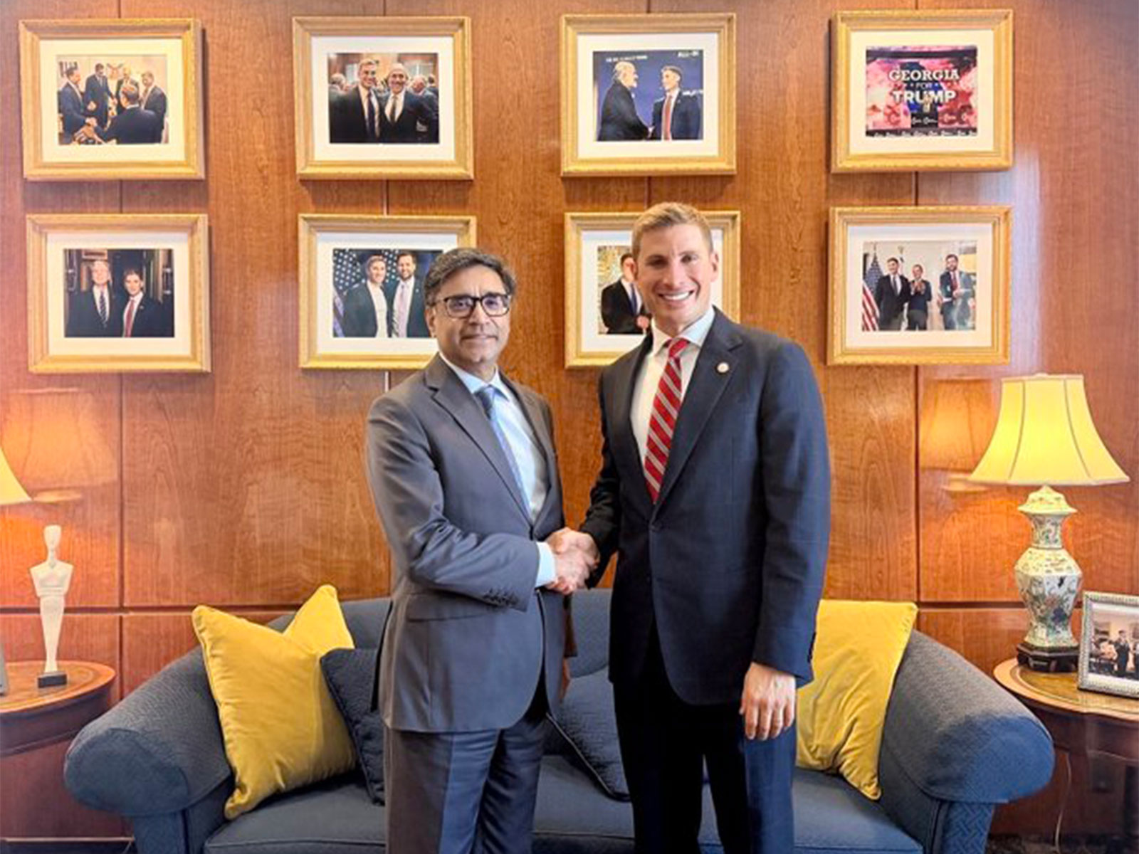Foreign Secretary Vikram Misri with US Under Secretary of State for Economic Affairs Jacob S Helberg (Photo/X@UnderSecE)