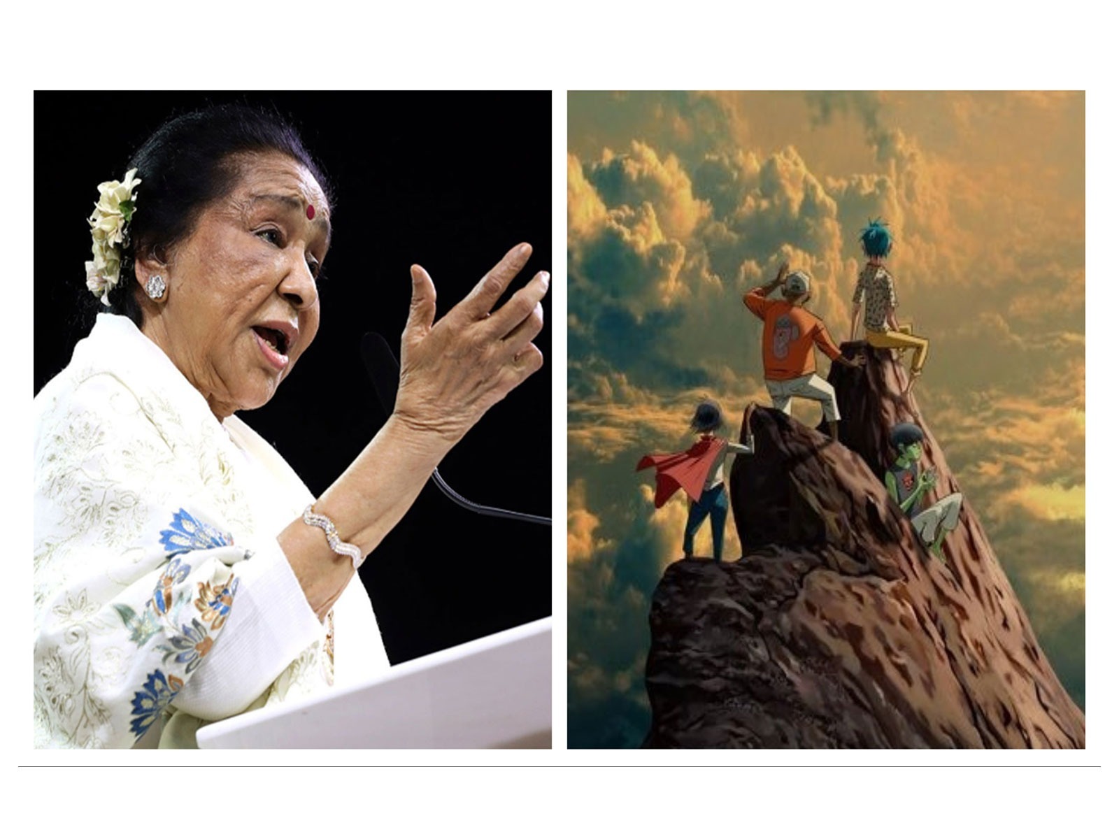 Bhosle is featured on "The Shadowy Light", a track from the album of band Gorillaz 'The Mountain' (Parvat) (Photo/X,ANI)