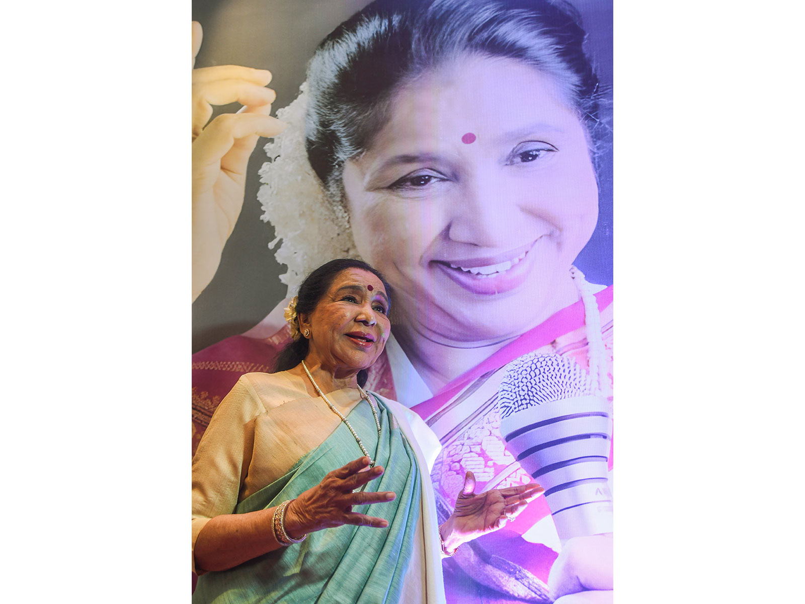 Bollywood legendary singer Asha Bhosle (File Photo/ANI)