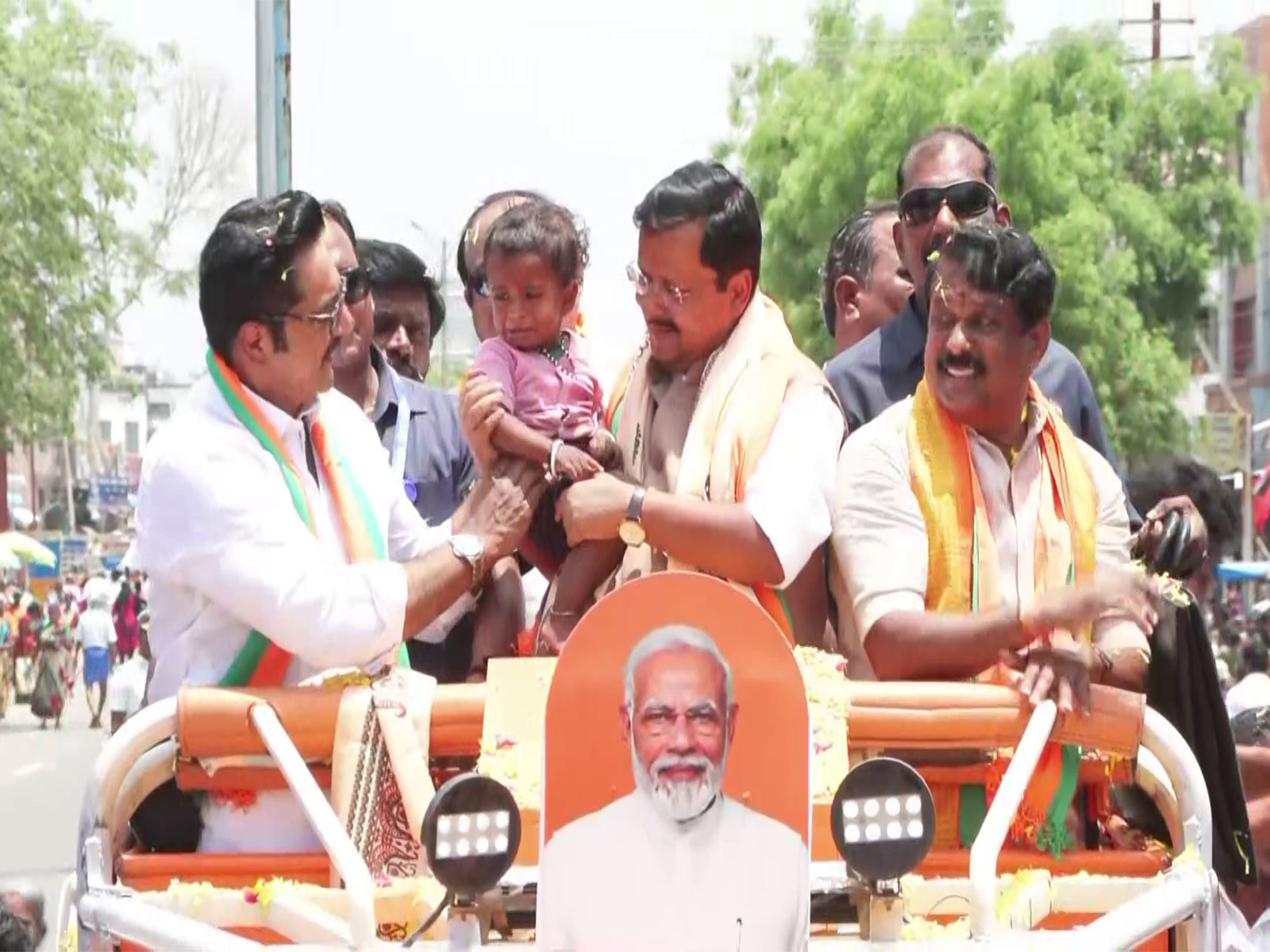 BJP national president Nitin Nabin during a rally in Tamil Nadu's Sattur (Photo/ANI)