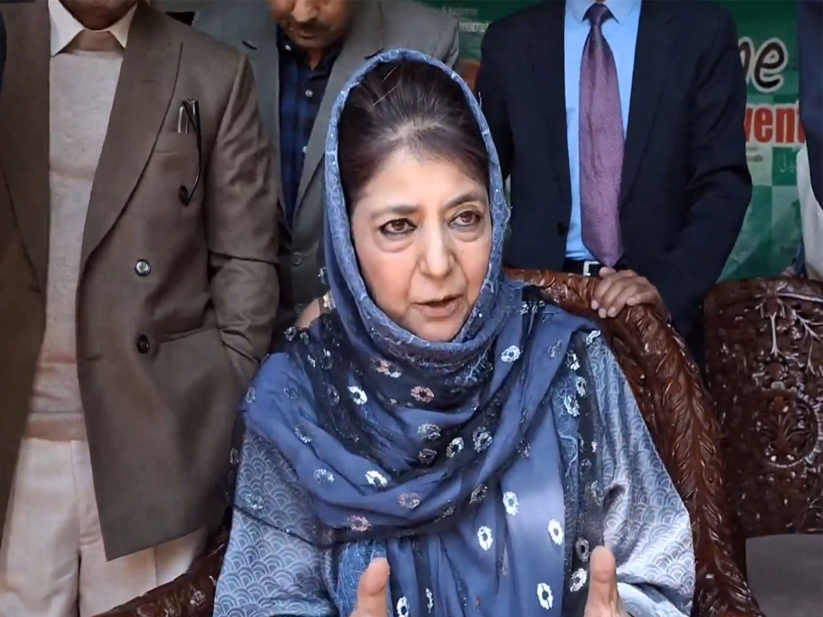 People's Democratic Party (PDP) chief Mehbooba Mufti (Photo/ANI)