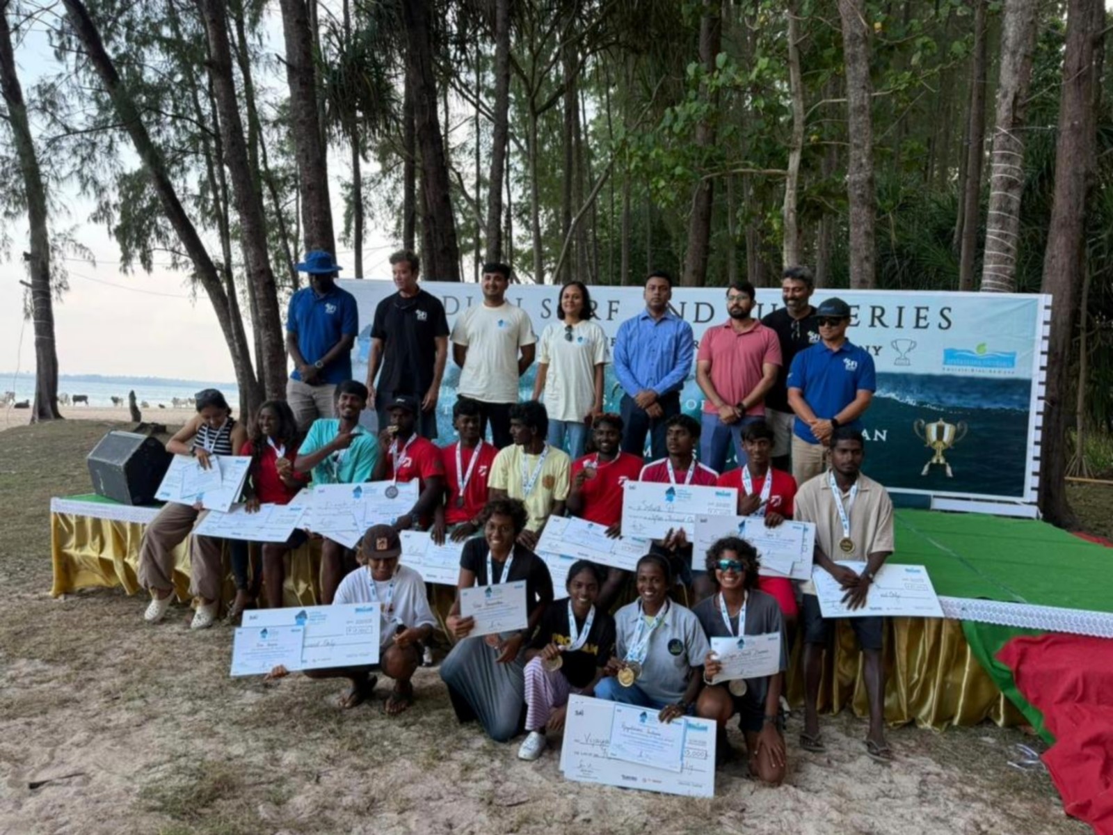 Sivaraj, Kamali crowned champions at Little Andaman Pro 2026 (Photo: SFI)