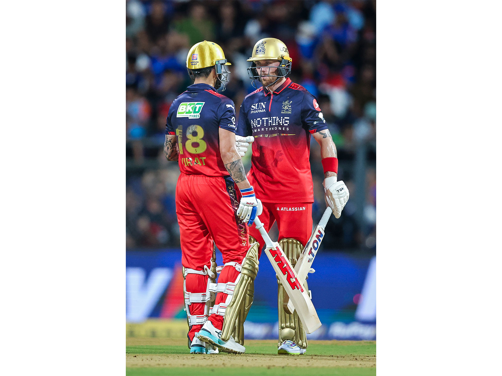 Phil Salt and Virat Kohli. (Photo: ANI)