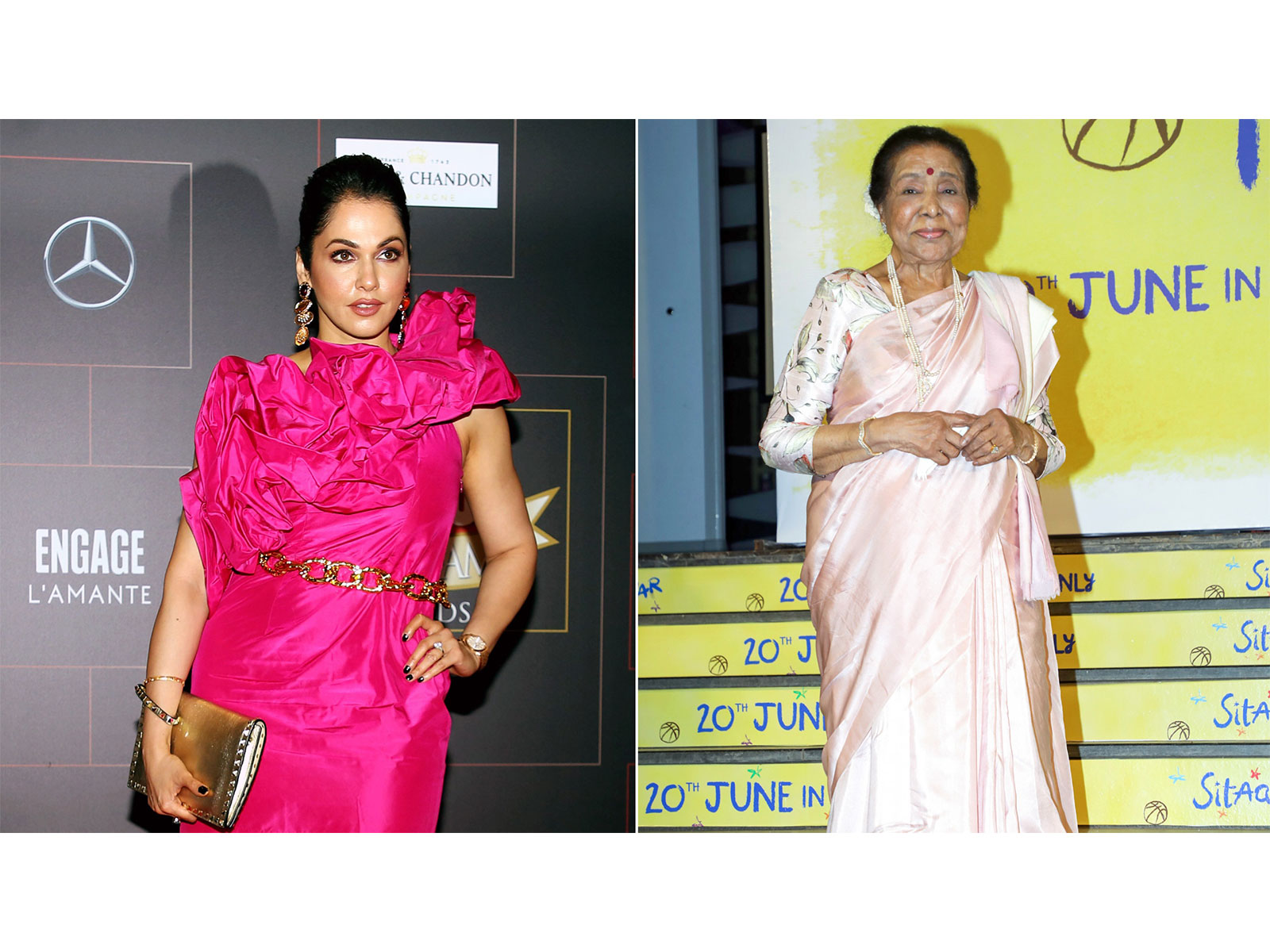 Isha Koppikar mourns Asha Bhosle demise (File photo/ANI)