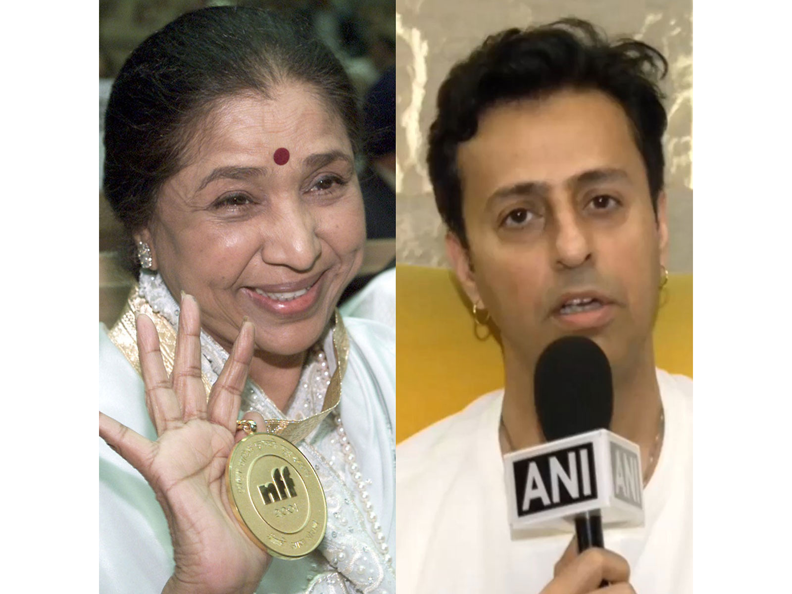 Asha Bhosle (Photo/Reuters) and Salim Merchant (Photo/ANI)