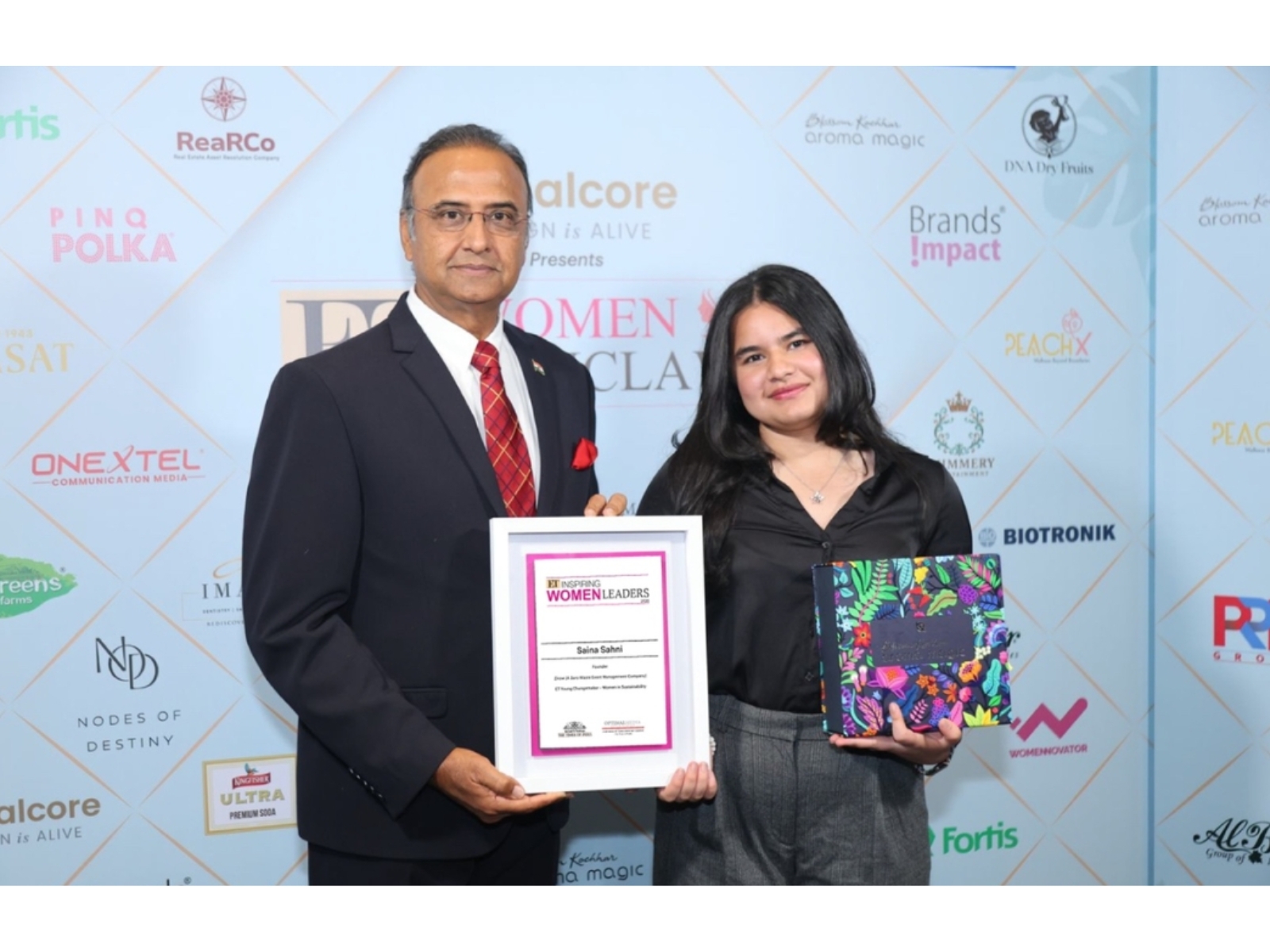 Saina Sahni of Zirow, a zero-waste event management company Recognized as "ET Young Changemaker - Women in Sustainability" at ET Women Conclave 2026