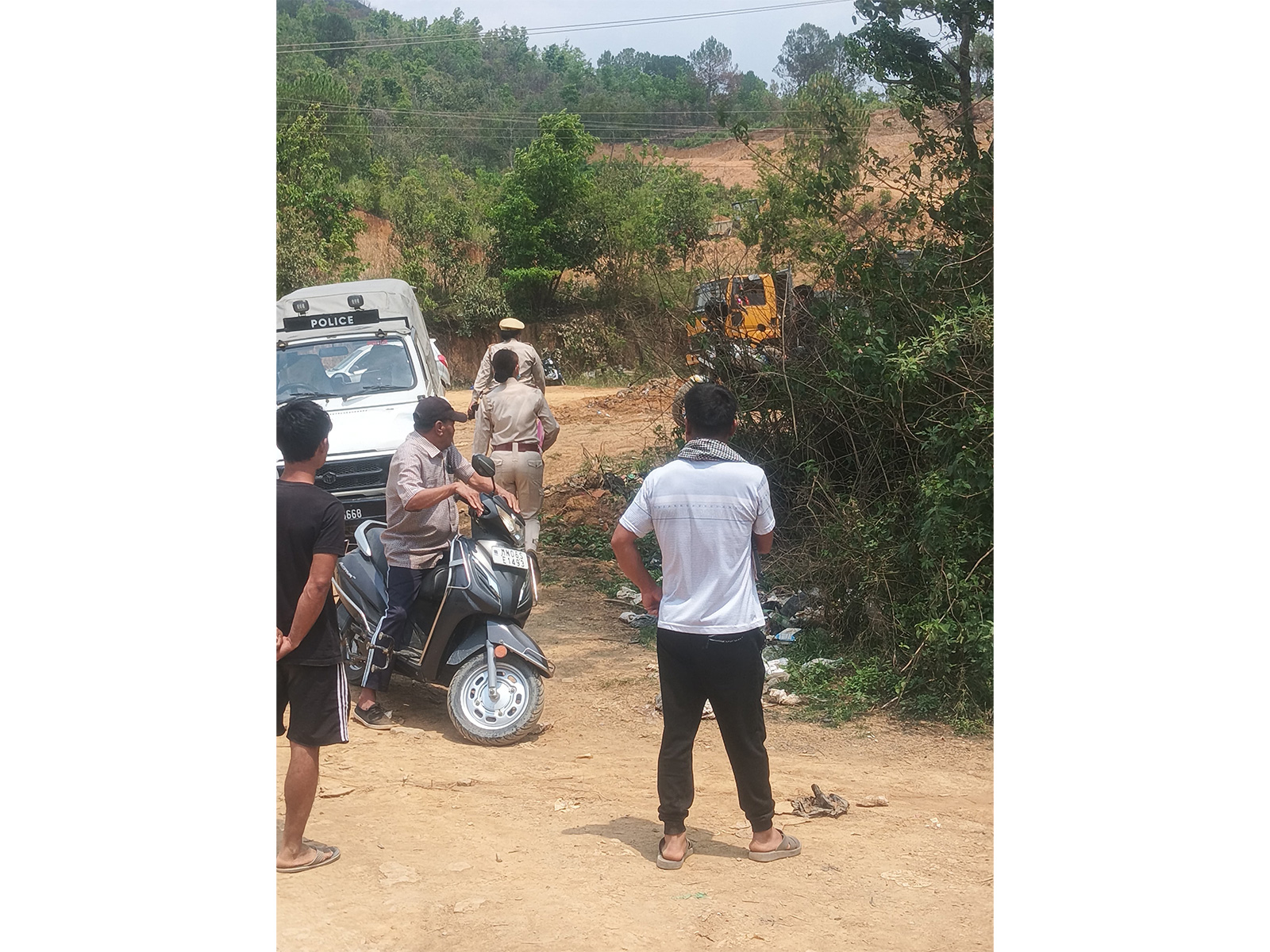 Visuals from spot (Photo/Manipur Police)