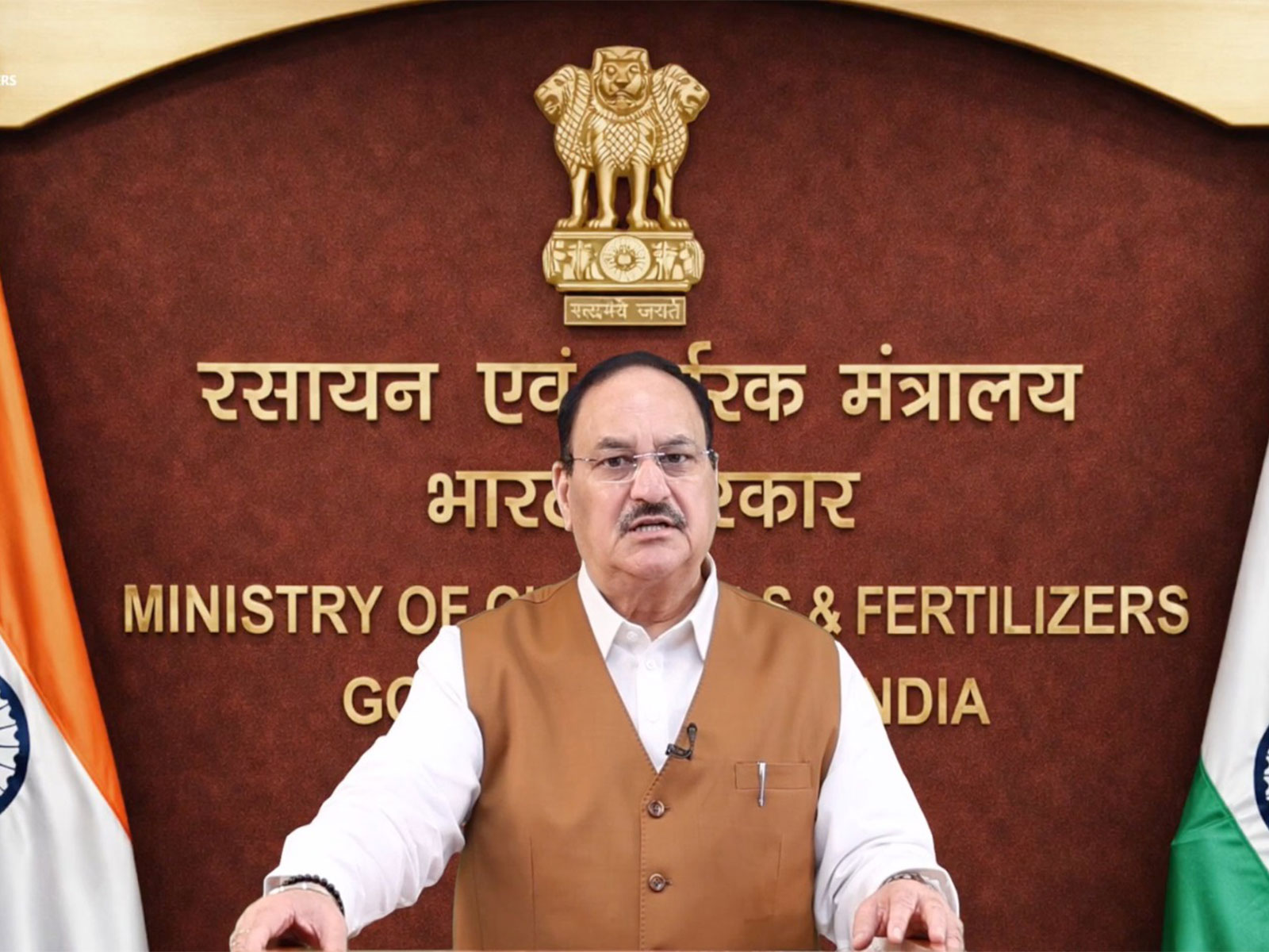 Union Minister of Health & Family Welfare and Chemicals & Fertilisers, JP Nadda  (Photo/  Ministry of Chemicals & Fertilisers)