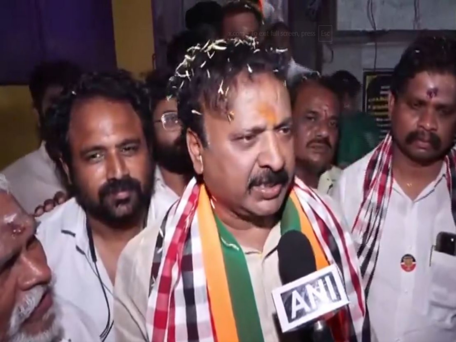 BJP candidate from Madurai South constituency, Rama Srinivasan (Photo/ANI)