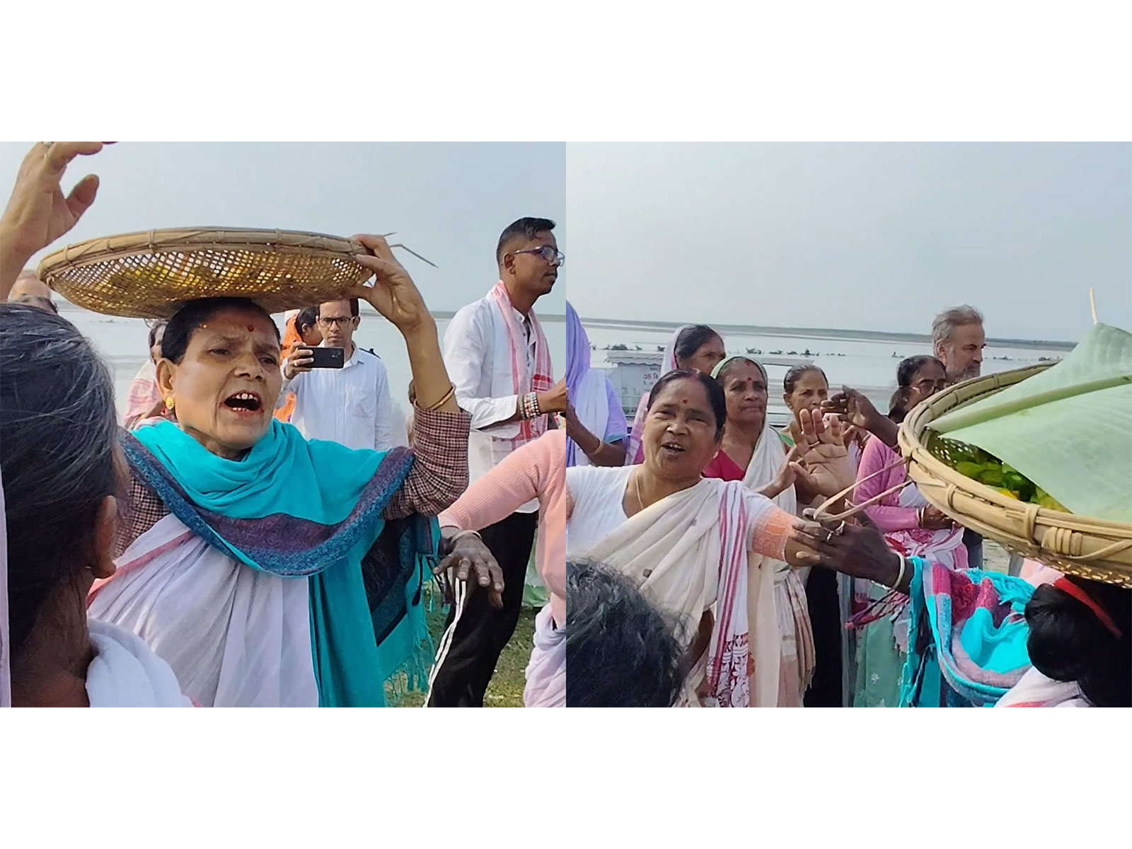 Goru Bihu celebrations at the river island Majuli (Photo/ANI) 