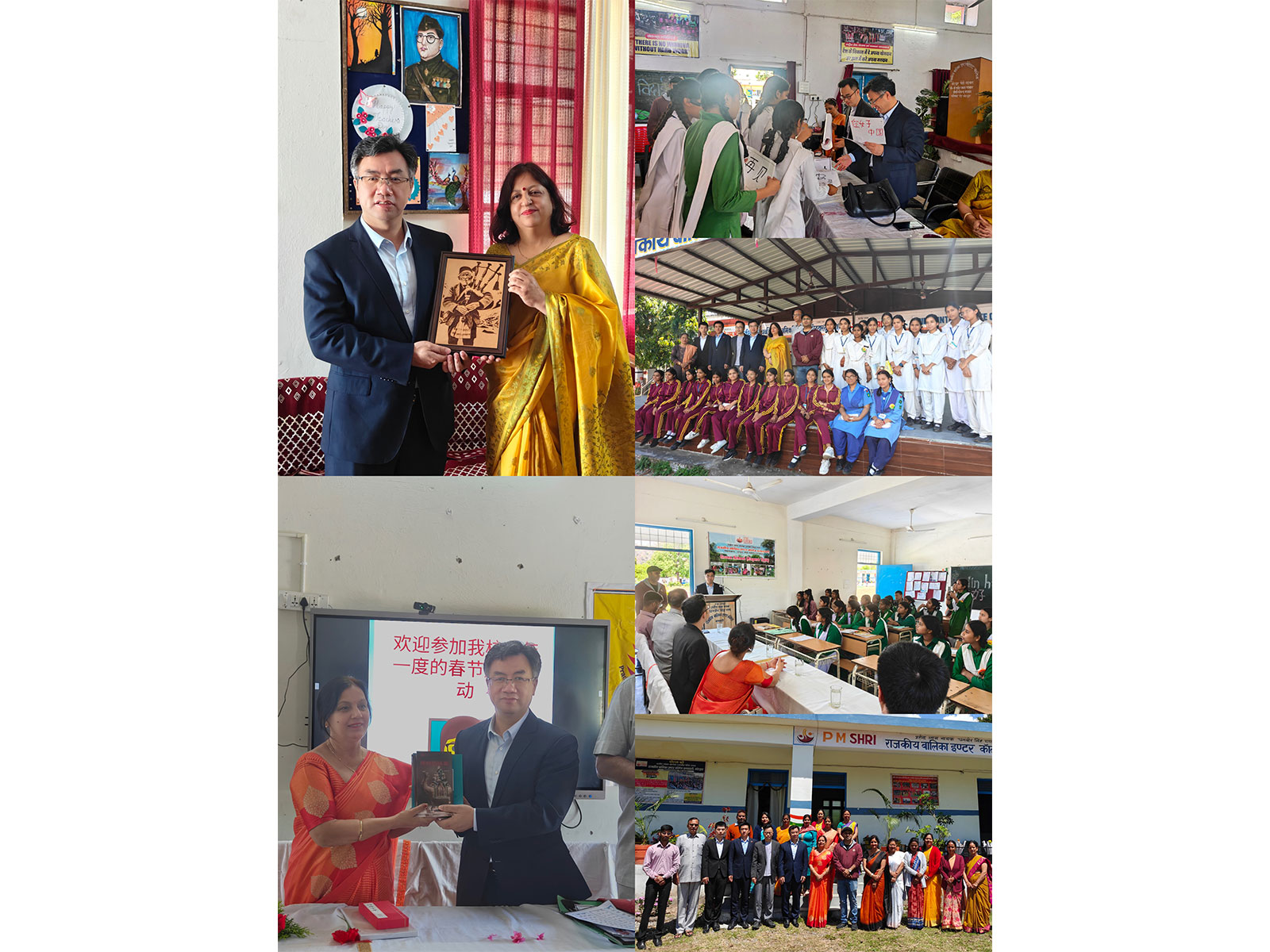 Chinese Minister-Counsellor Chen Jianjun in Dehradun with his team (Photo: X@China_Amb_India)