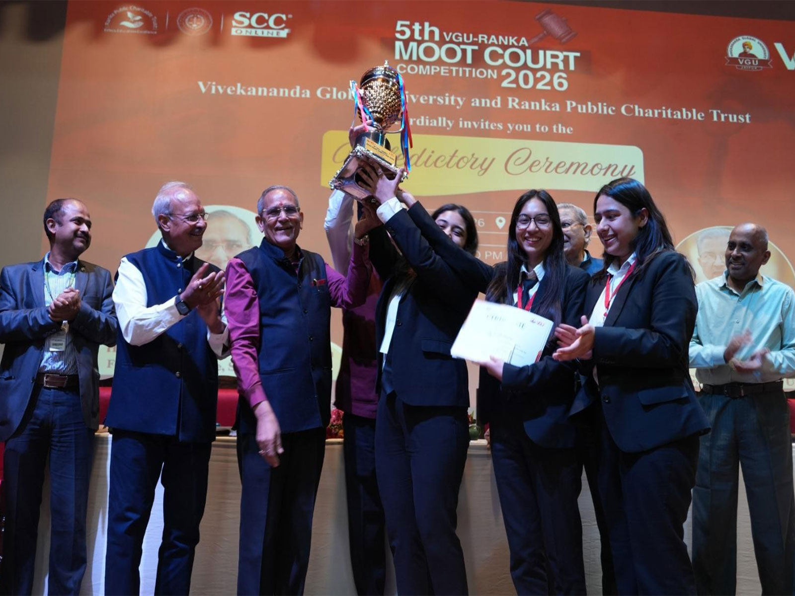 5th VGU Ranka Moot Court Competition 2026 Concludes at Vivekananda Global University, Jaipur, Dogra Law College, Jammu Wins Among 64 Teams