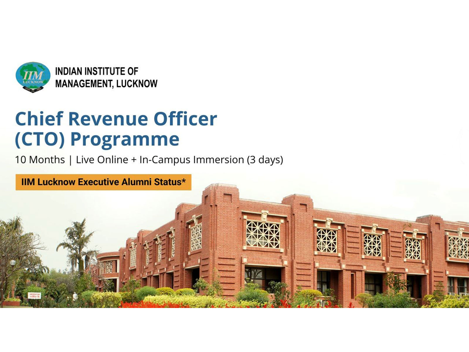 IIM Lucknow Launches Chief Revenue Officer Programme to Build Integrated Growth Leadership for India's Evolving Economy
