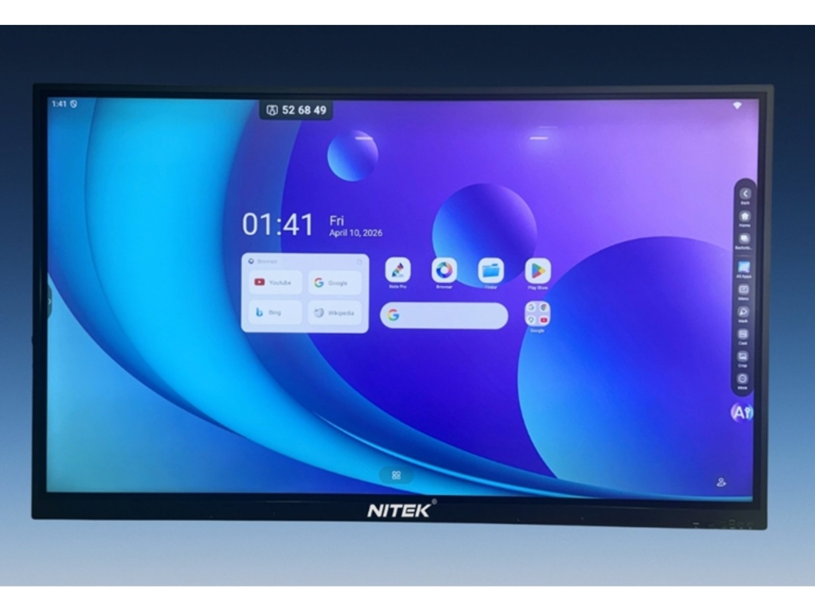 New interactive flat panel with Android 16, 8GB RAM, up to 1TB storage, and AI classroom tools, redefining digital learning for schools, colleges, and training centers in India.