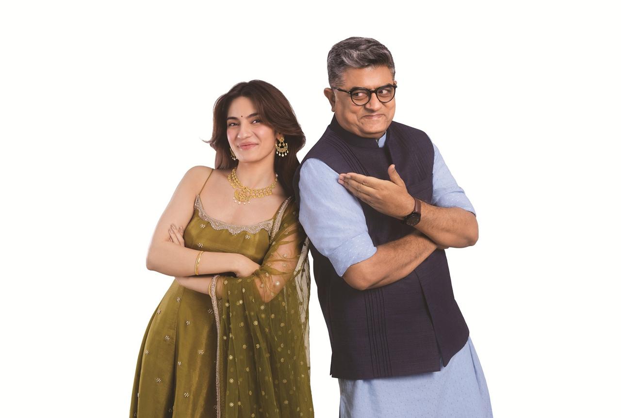 Gajraj Rao and Pratibha Ranta (Photo/ Reliance Jewels)