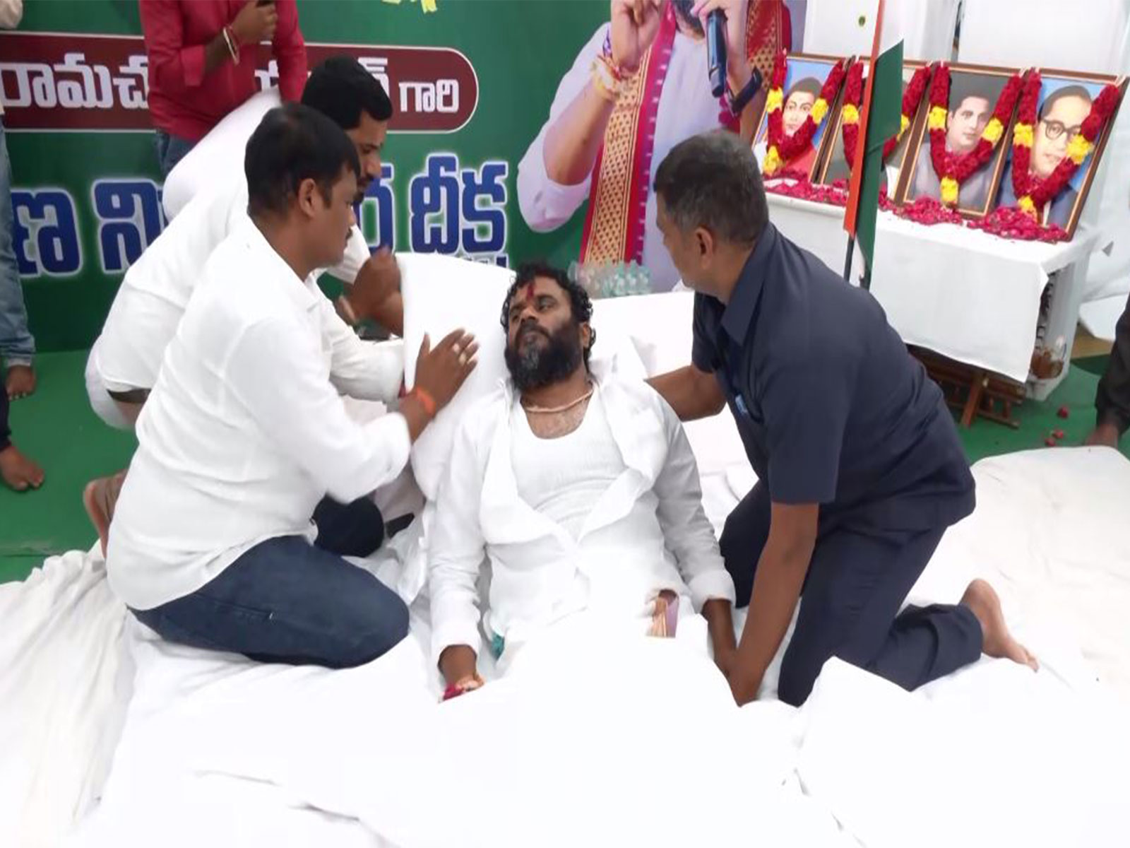 BCY chief Ramachandra Yadav announces hunger strike (Photo/ANI)