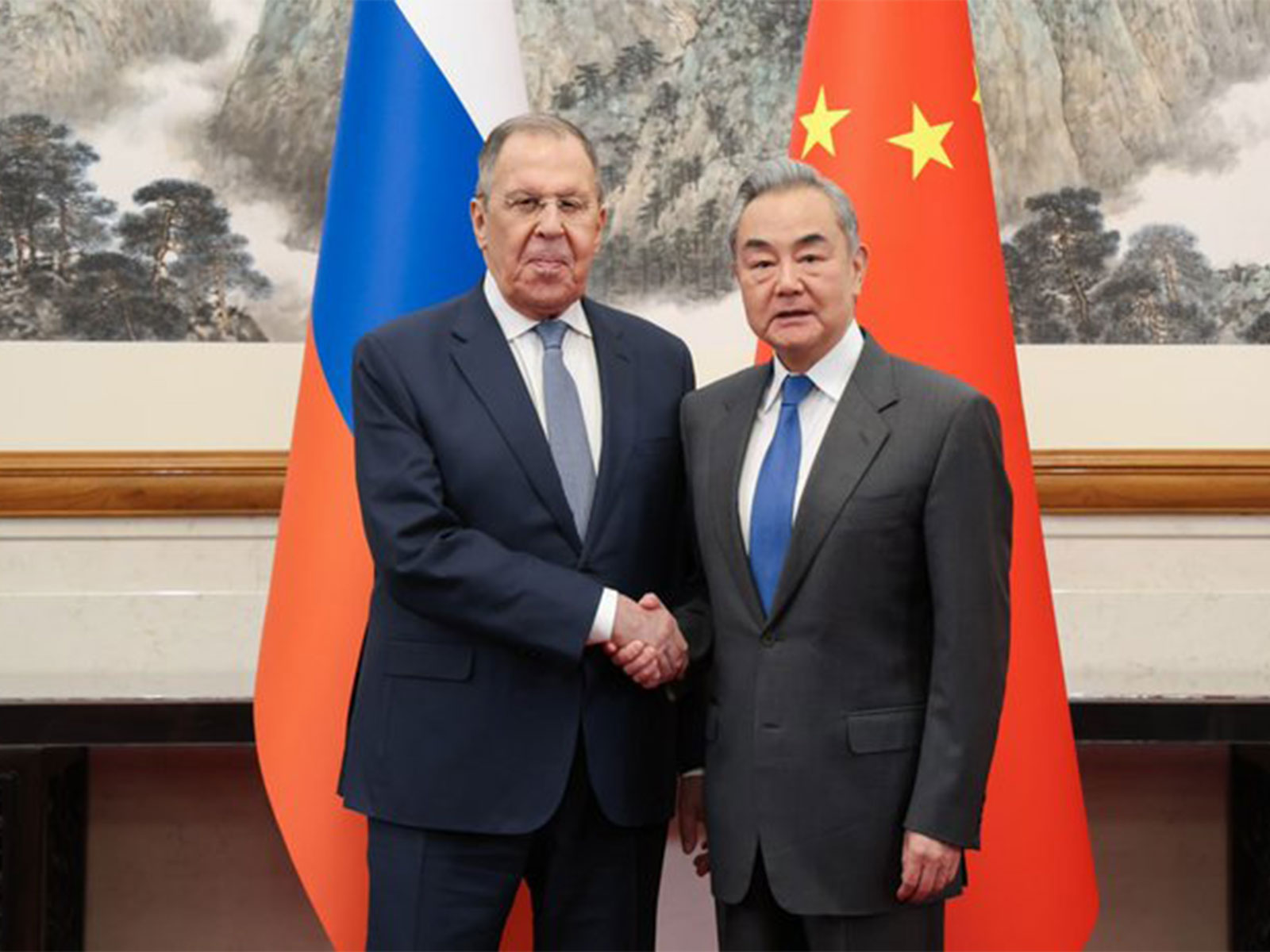 Russian Foreign Minister Sergey Lavrov and Chinese Foreign Minister Wang Yi (Photo/@mfa_russia)