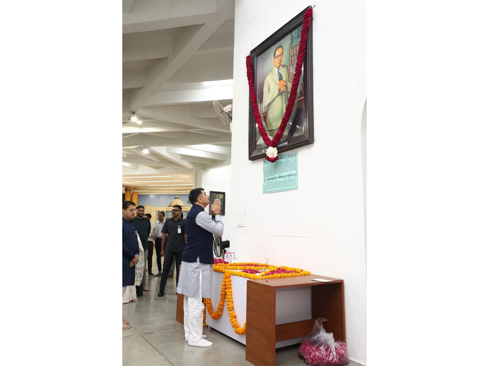 Gujarat CM pays tribute to BR Ambedkar (Photo/Gujarat CMO)
