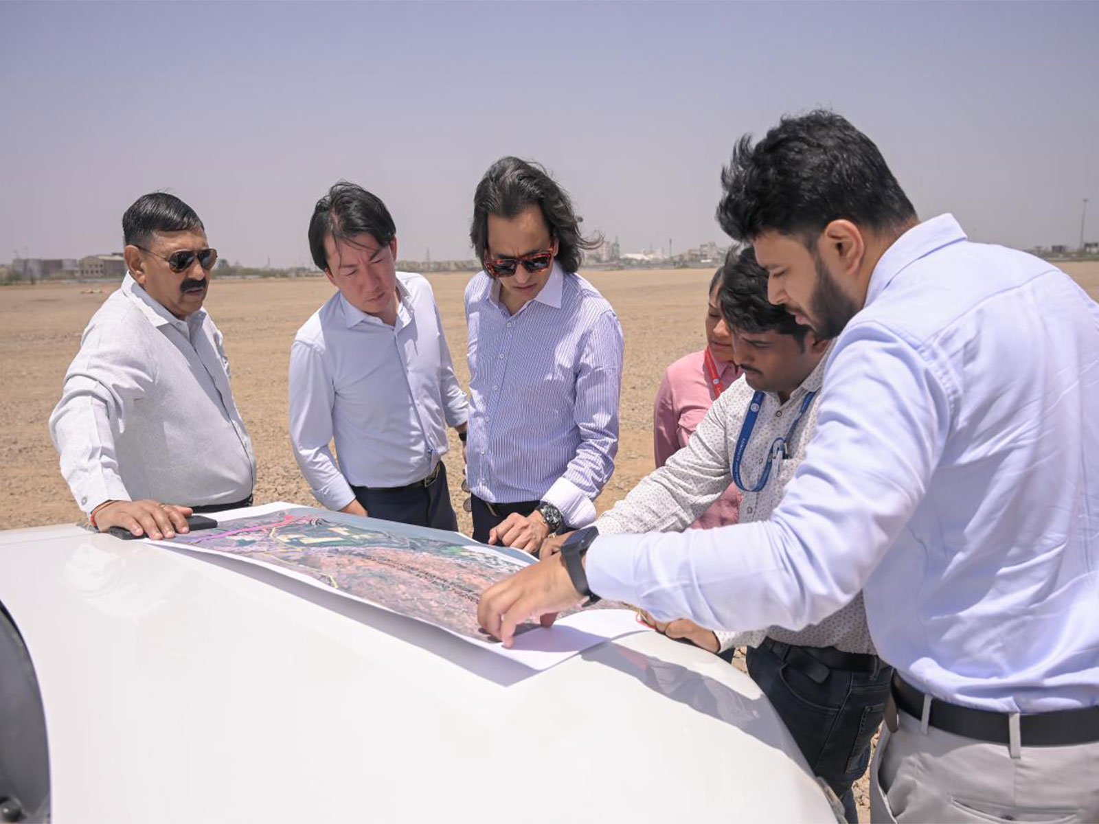 The Japanese delegation exploring Kandla (Photo/ANI)